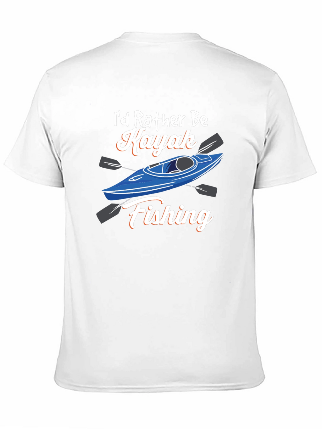 Kayak Fishing Graphic Tee - Black