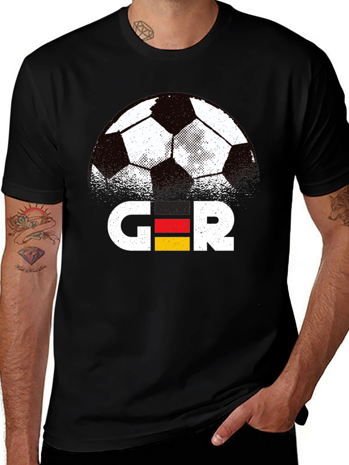 Germany Soccer T-Shirt - Black Sports Fan Apparel