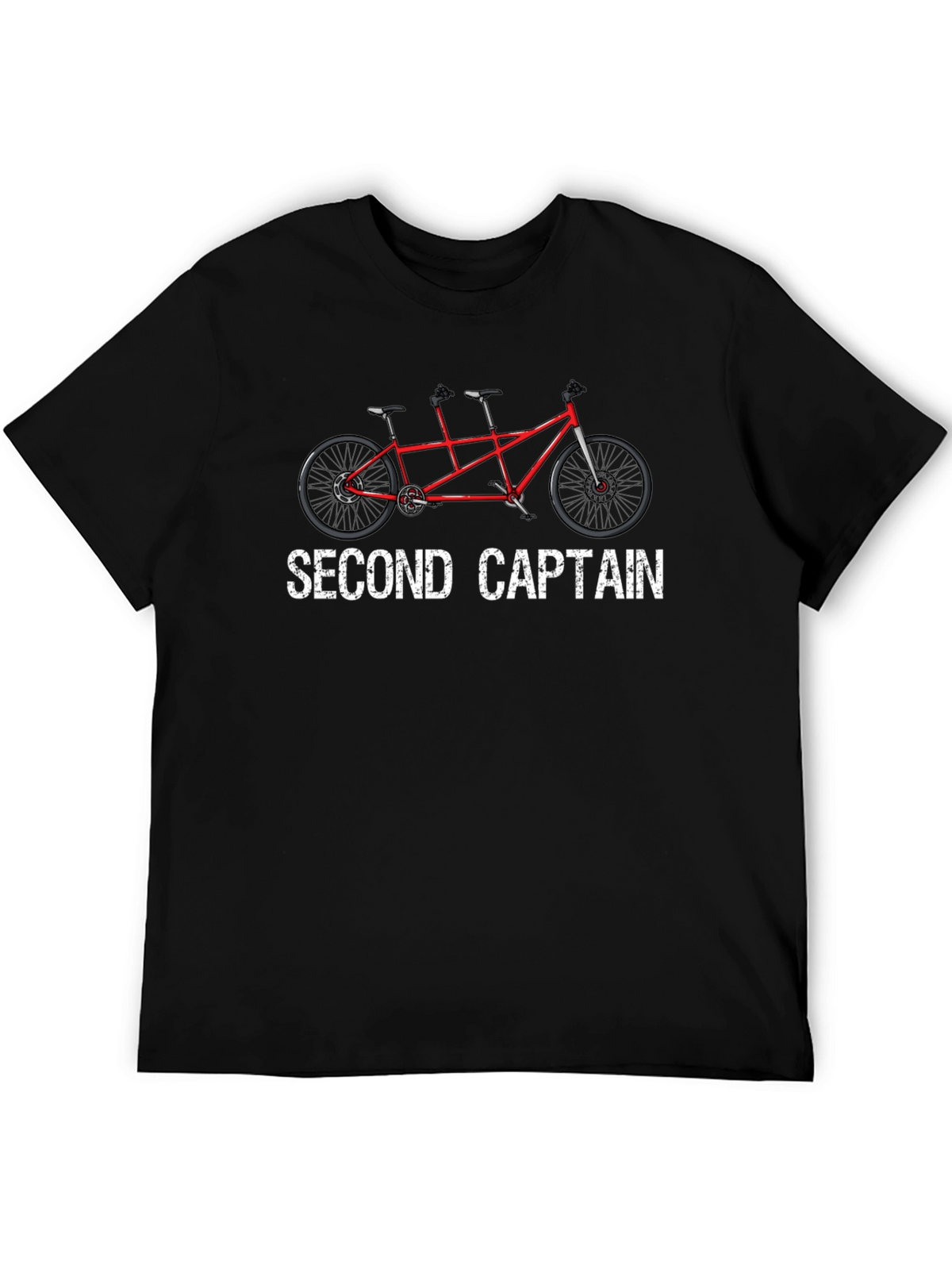 Second Captain Tandem Bike Graphic Tee