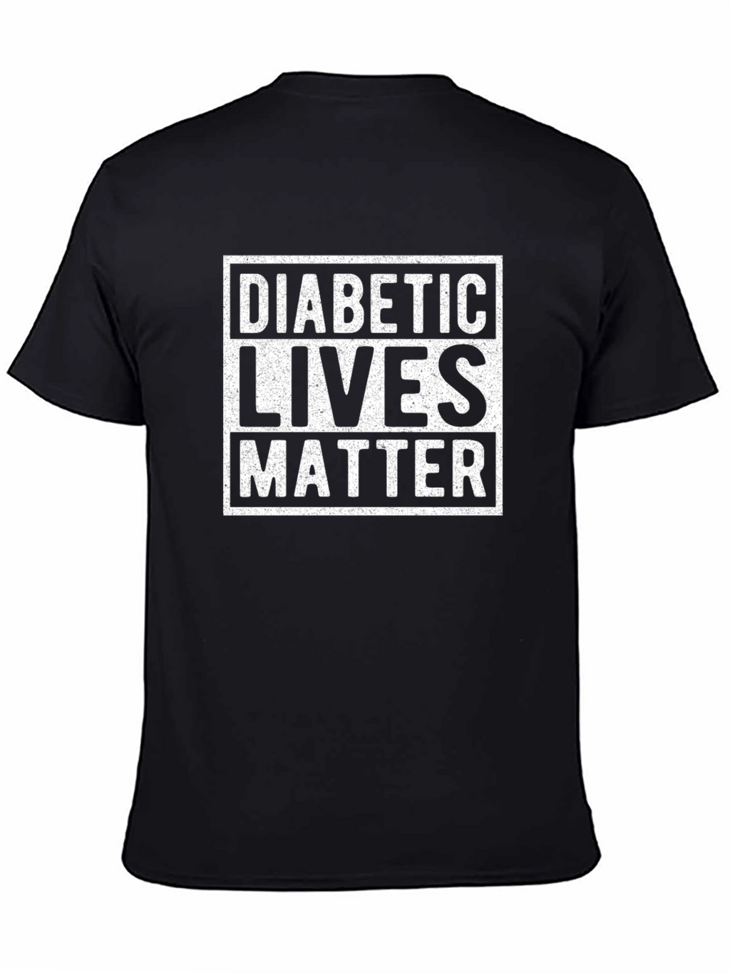 Diabetic Lives Matter Graphic Tee - Black