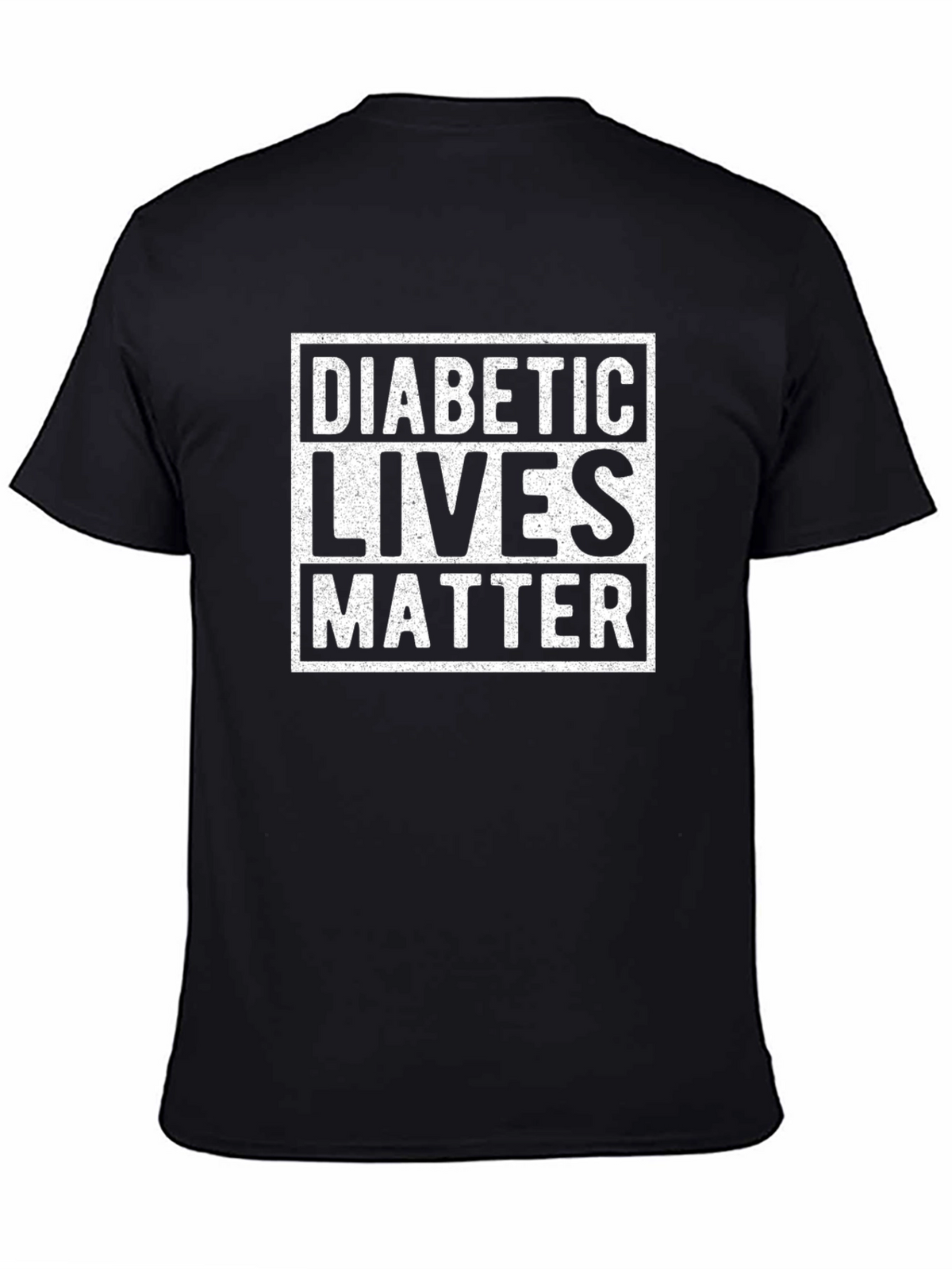 Diabetic Lives Matter Graphic Tee - Black