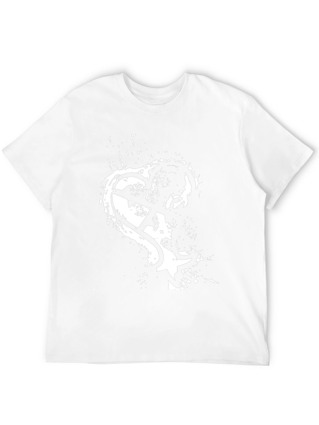 Edgy Graphic Tee - Broken Heart Star