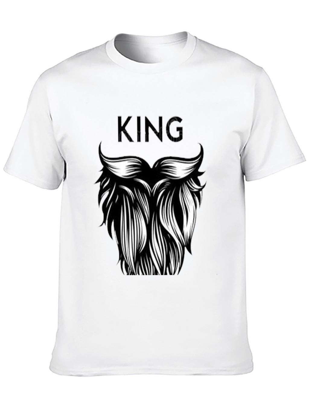King Beard Graphic T-Shirt - Black