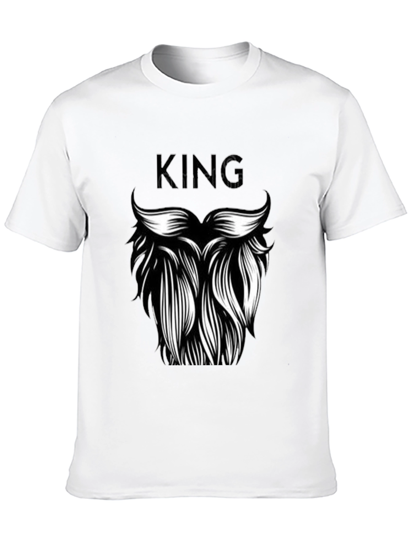 King Beard Graphic T-Shirt - Black