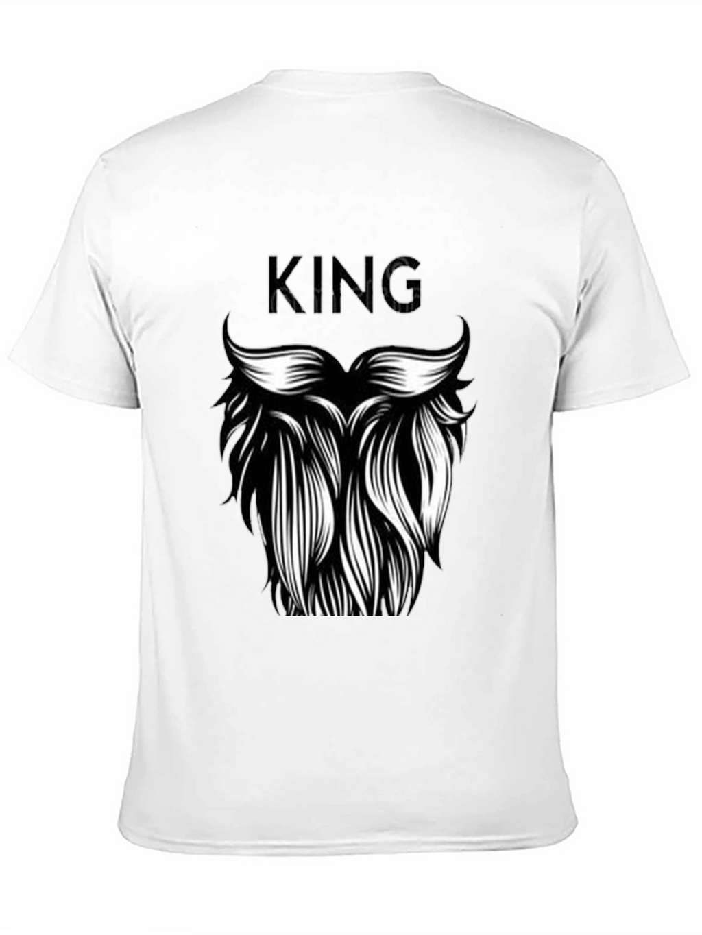 King Beard Graphic T-Shirt - Black