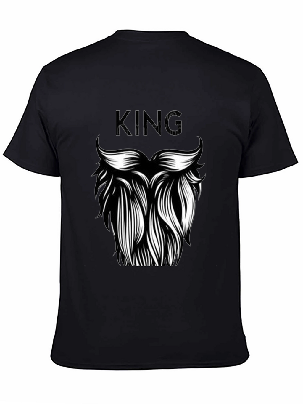 King Beard Graphic T-Shirt - Black