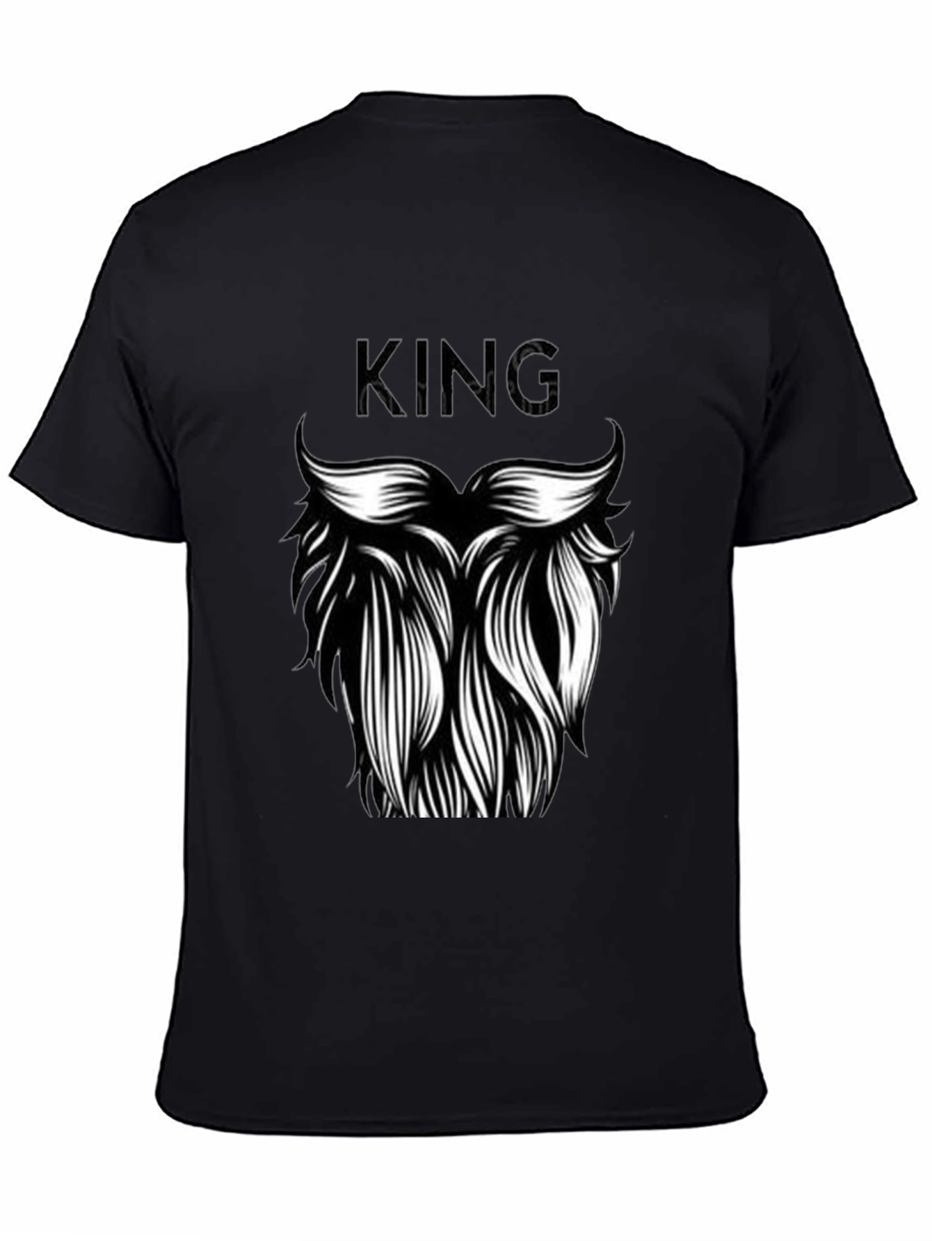King Beard Graphic T-Shirt - Black