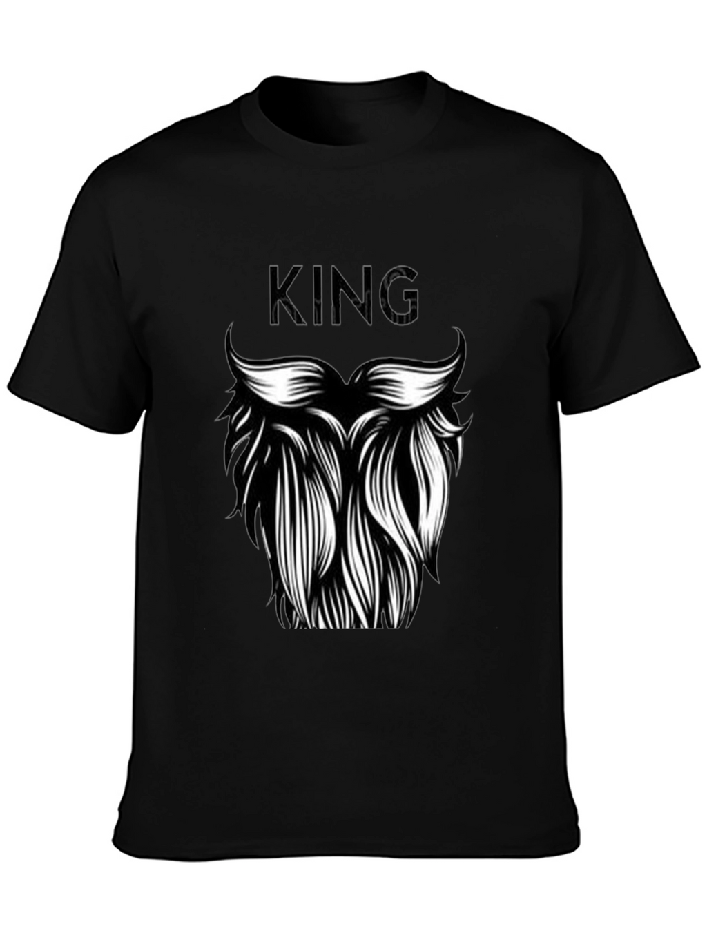 King Beard Graphic T-Shirt - Black