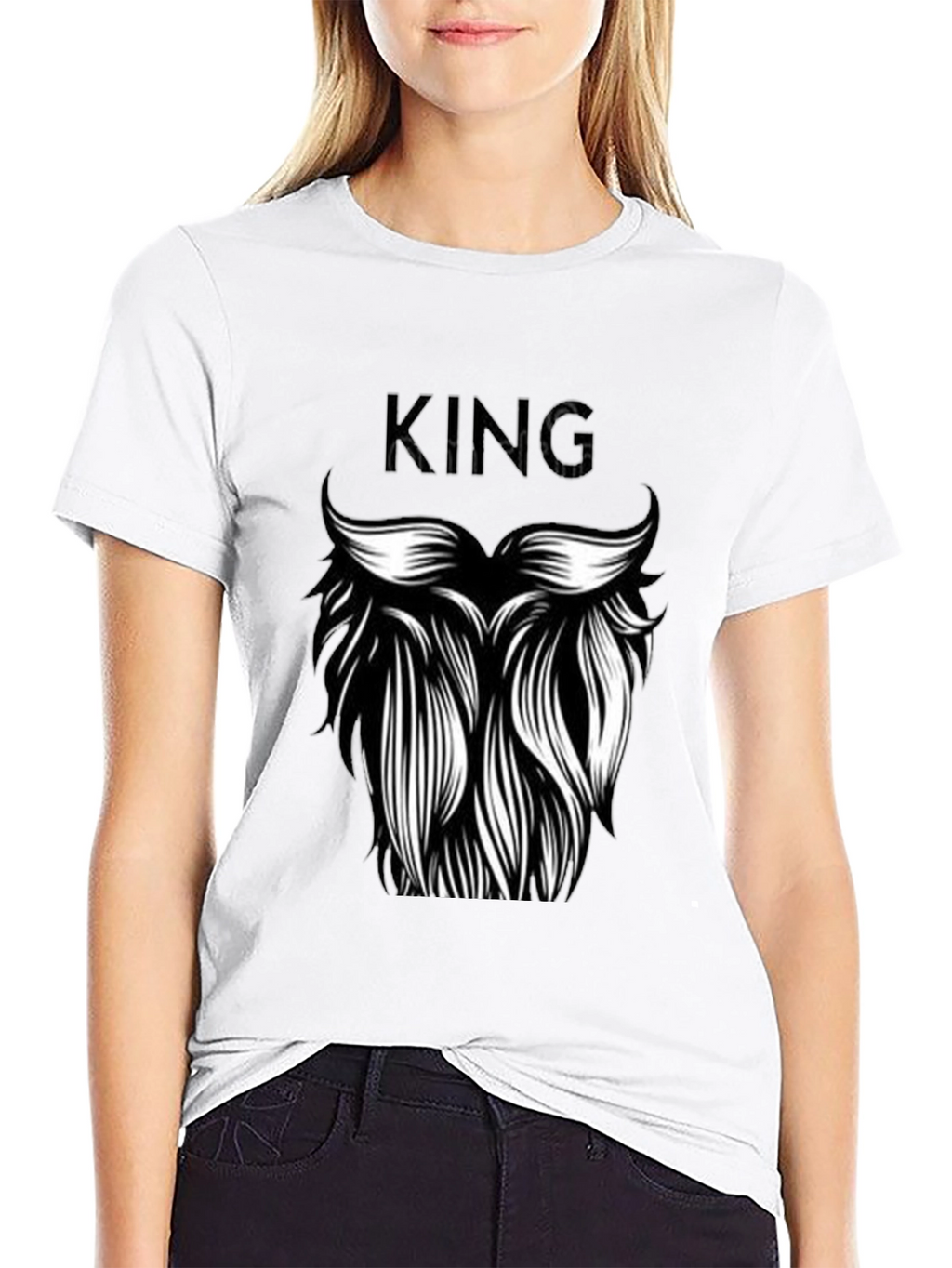 King Beard Graphic T-Shirt - Black