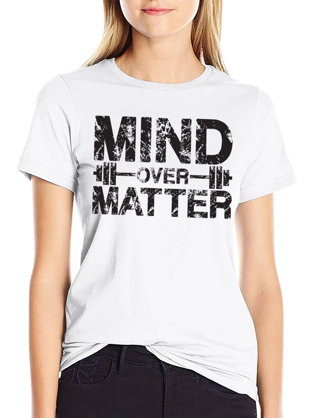Mind Over Matter Graphic T-Shirt - Gym Motivation