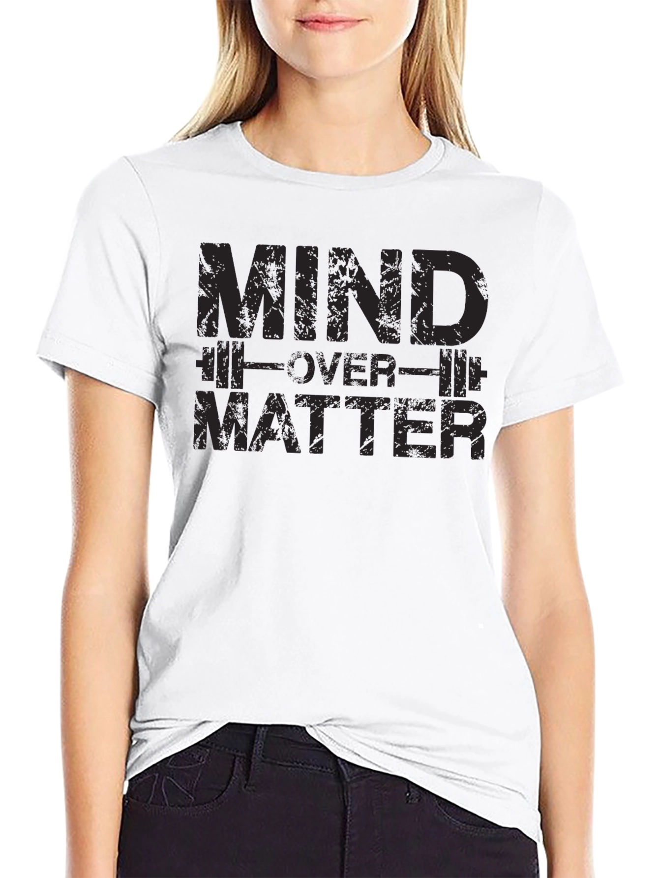 Mind Over Matter Graphic T-Shirt - Gym Motivation