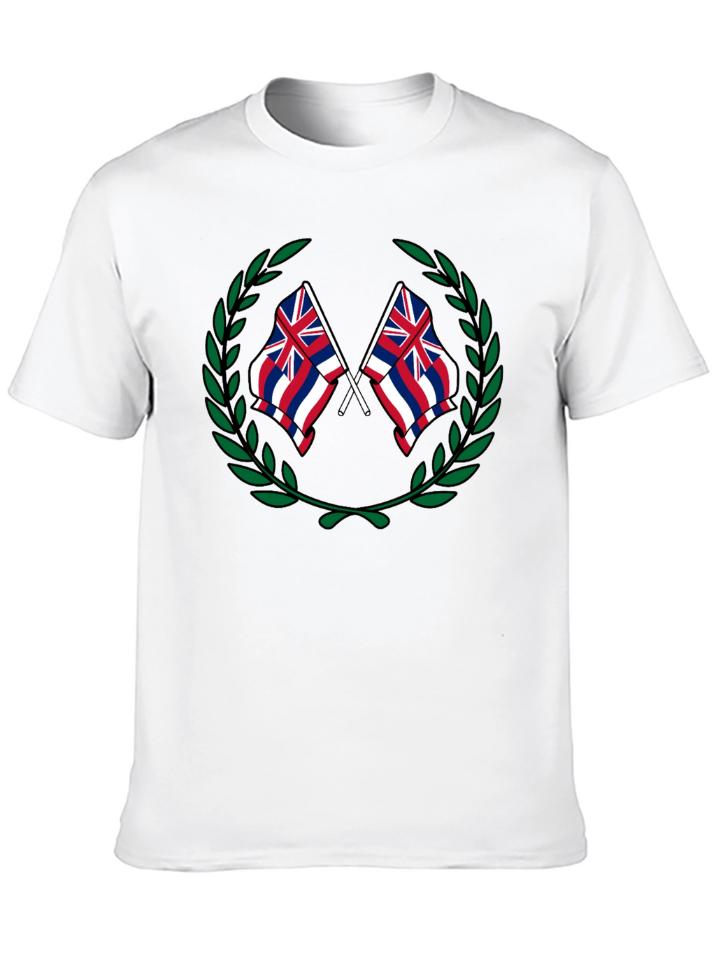 Hawaii Flag Crest Graphic T-Shirt
