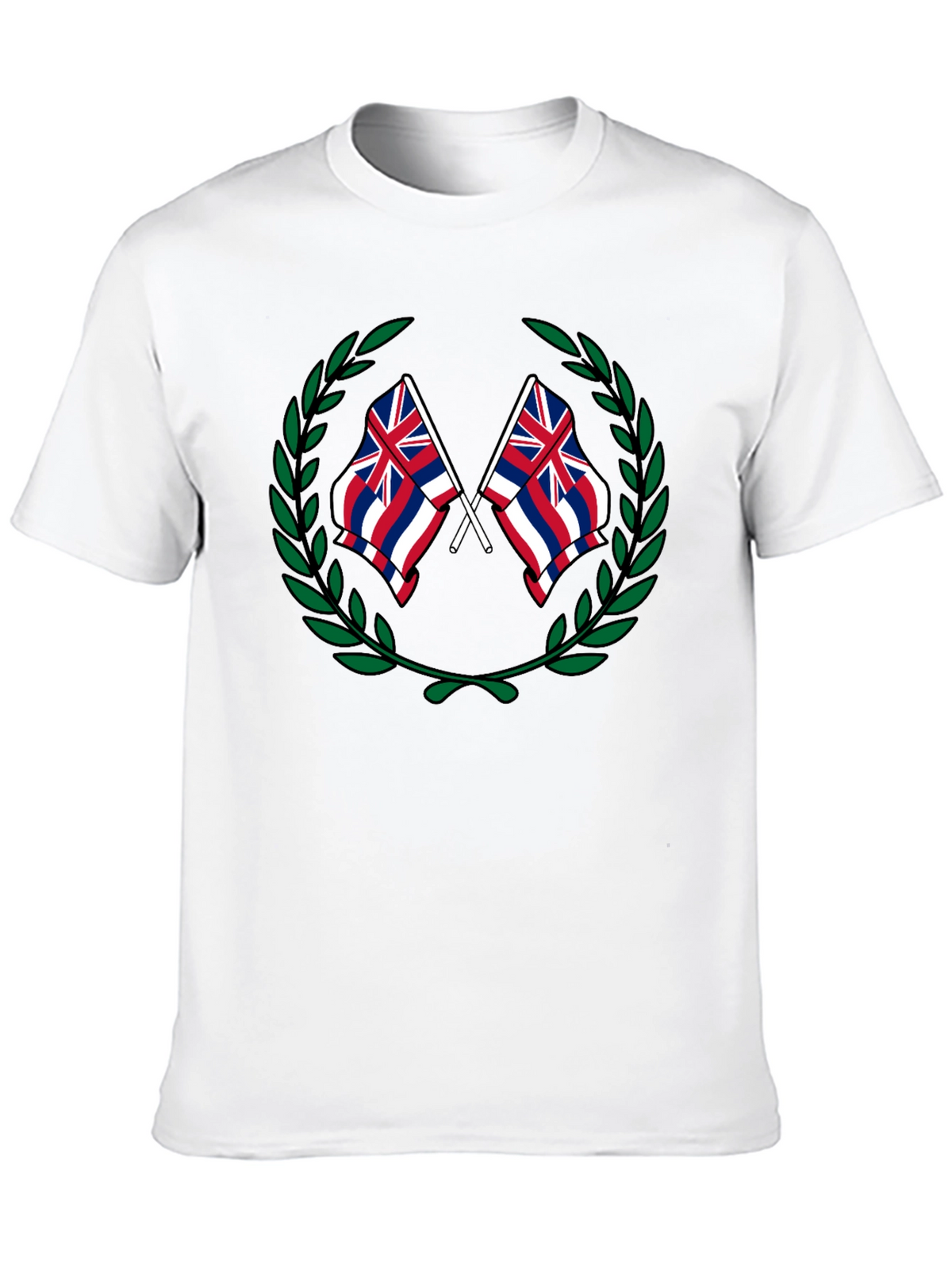 Hawaii Flag Crest Graphic T-Shirt