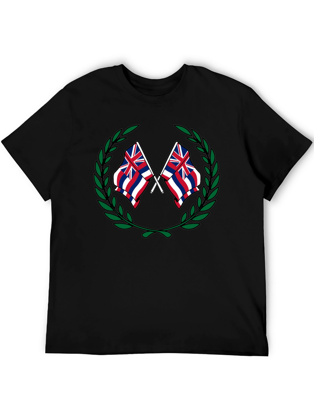 Hawaii Flag Crest Graphic T-Shirt