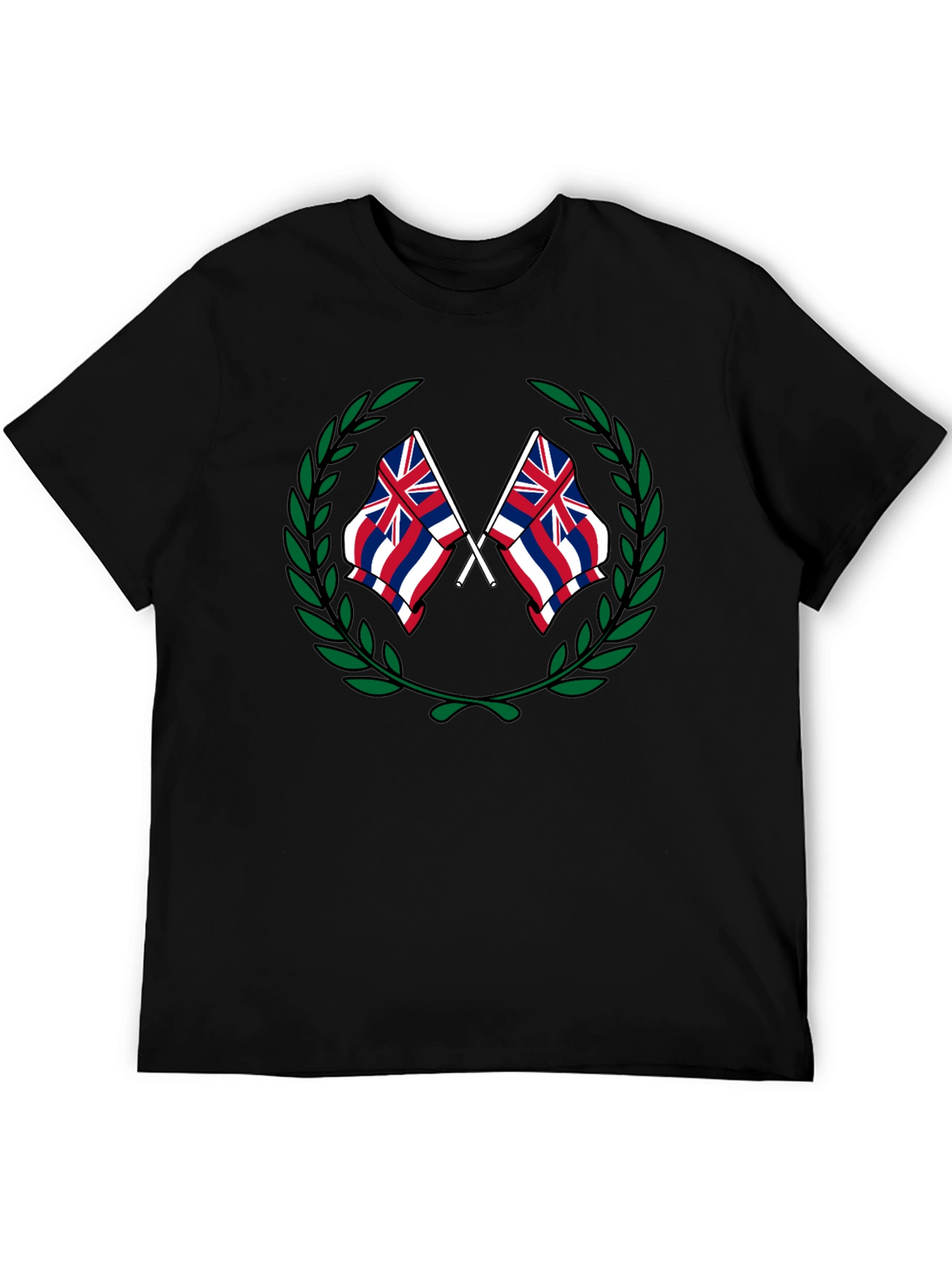 Hawaii Flag Crest Graphic T-Shirt