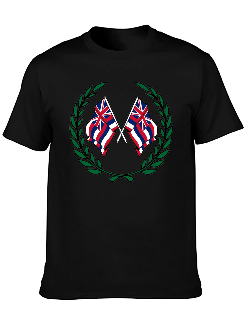Hawaii Flag Crest Graphic T-Shirt