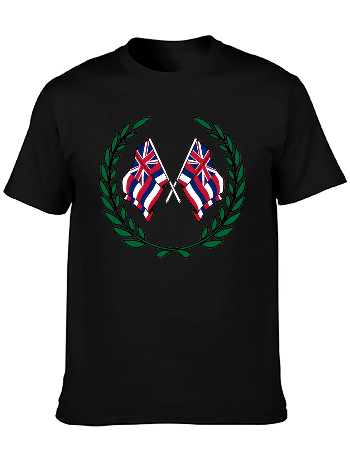 Hawaii Flag Crest Graphic T-Shirt