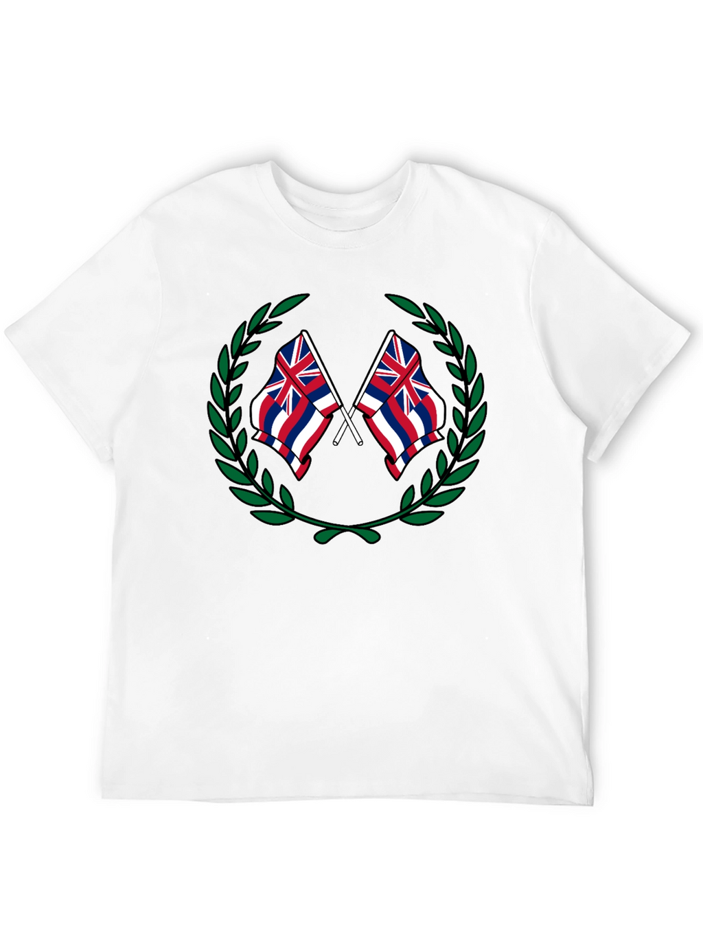 Hawaii Flag Crest Graphic T-Shirt