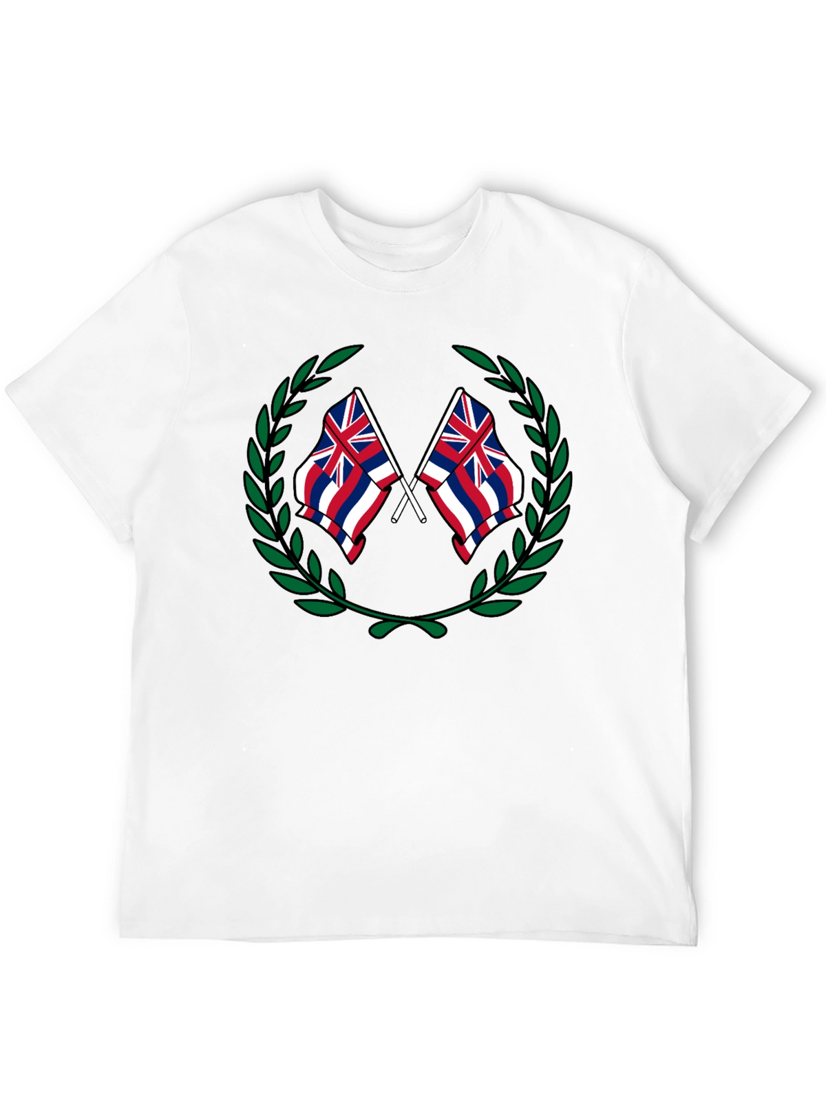 Hawaii Flag Crest Graphic T-Shirt