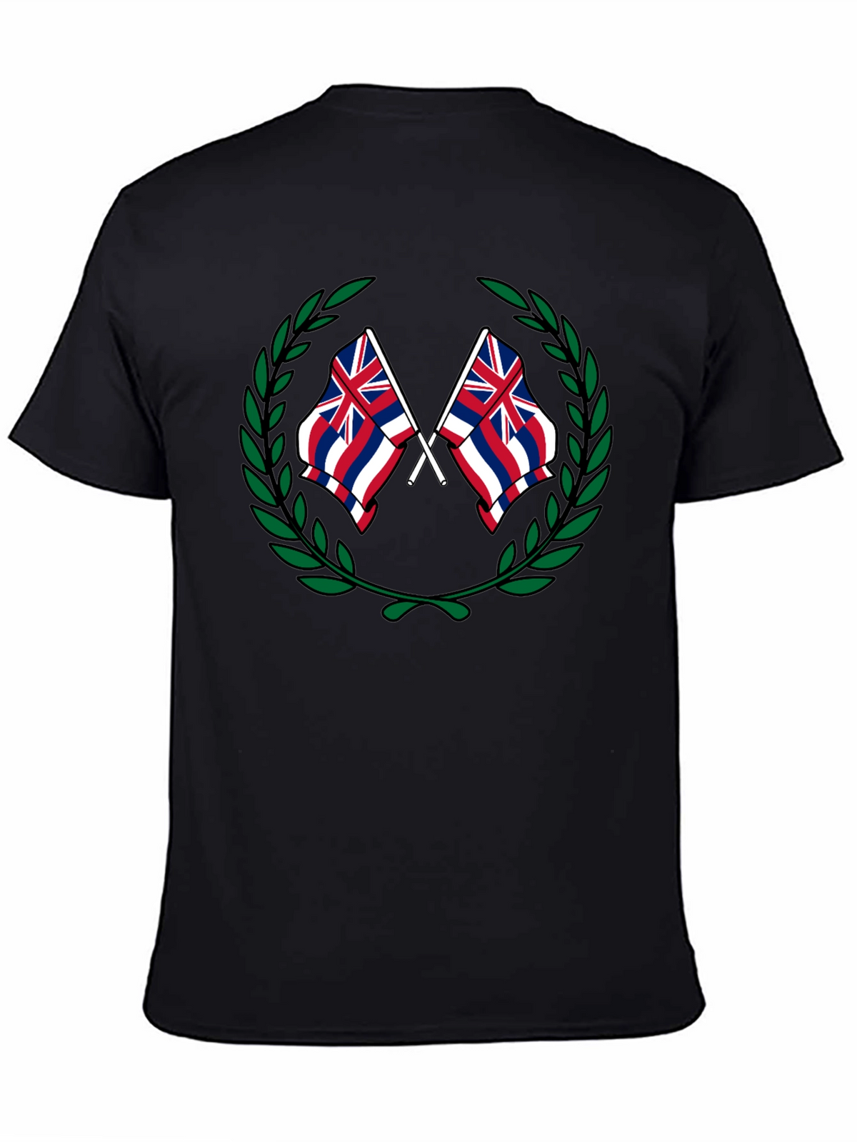 Hawaii Flag Crest Graphic T-Shirt
