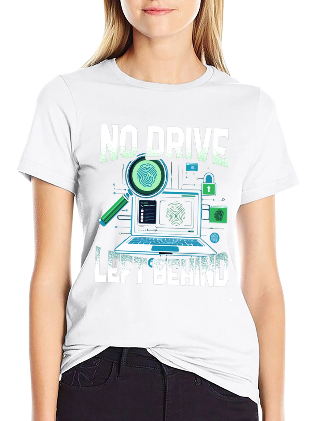 No Drive Left Behind T-Shirt - Cybersecurity Design