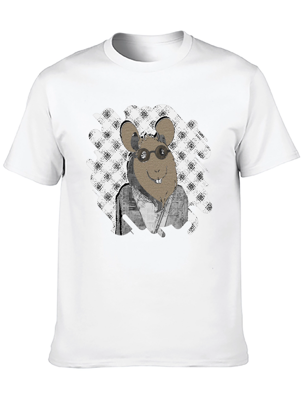Rat with Glasses T-Shirt - Unique Graphic Tee