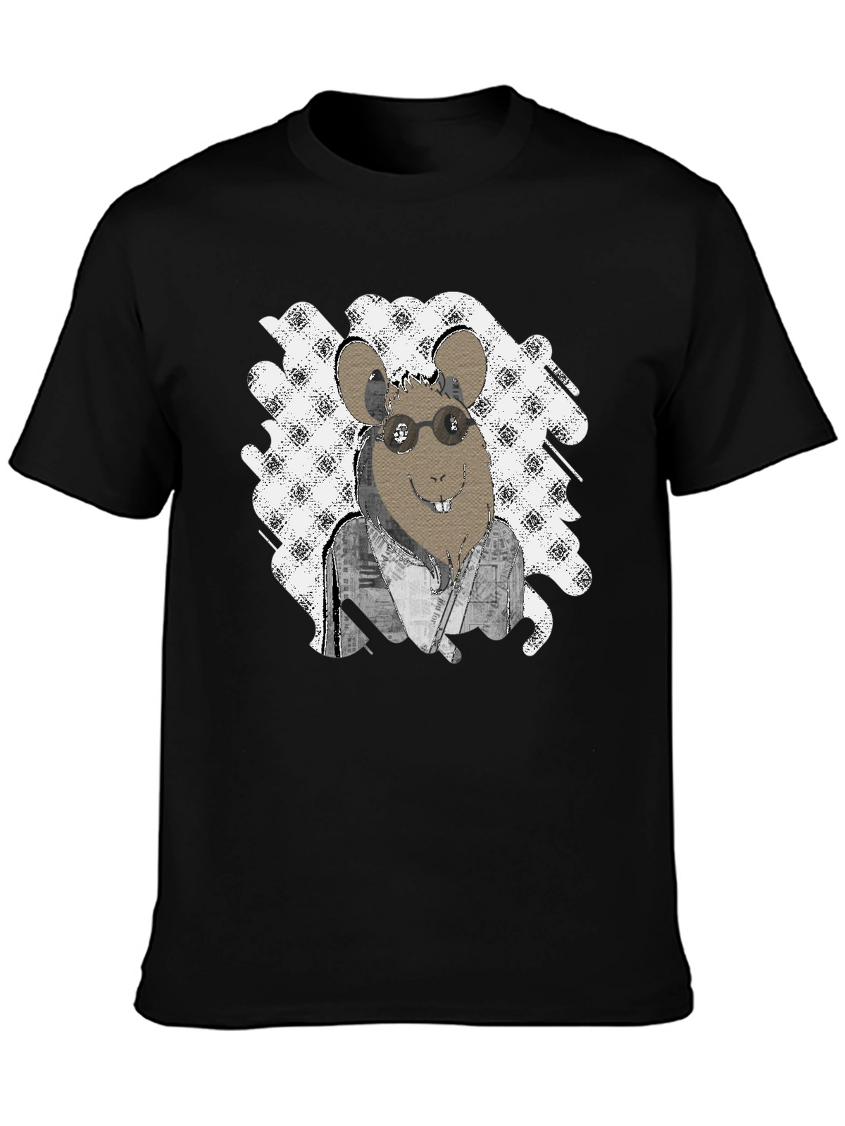 Rat with Glasses T-Shirt - Unique Graphic Tee