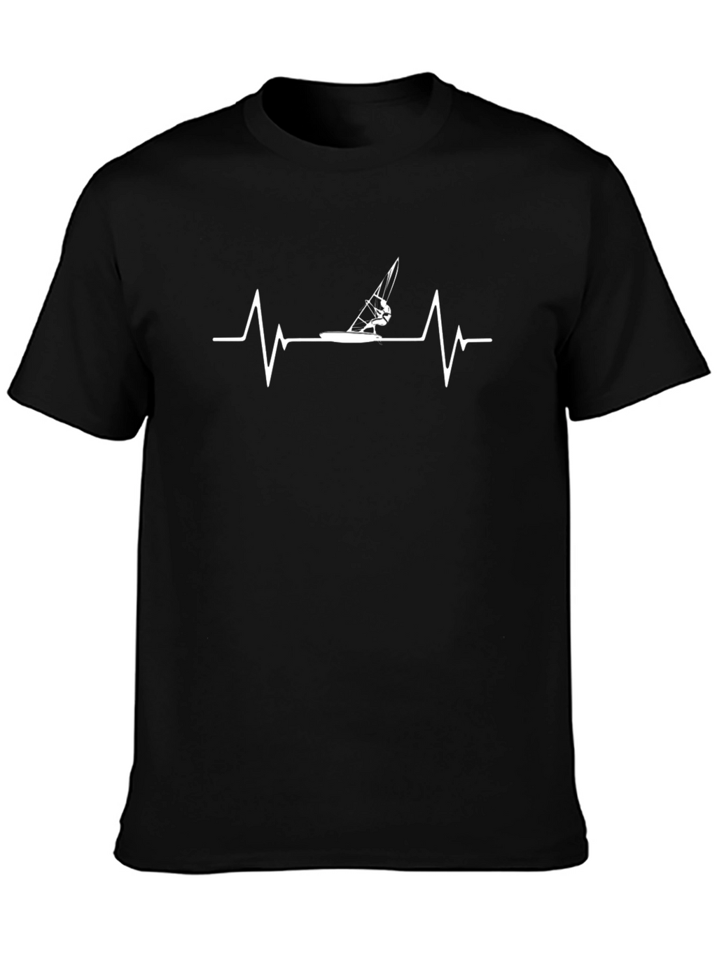 Heartbeat Windsurfing T-Shirt - Black