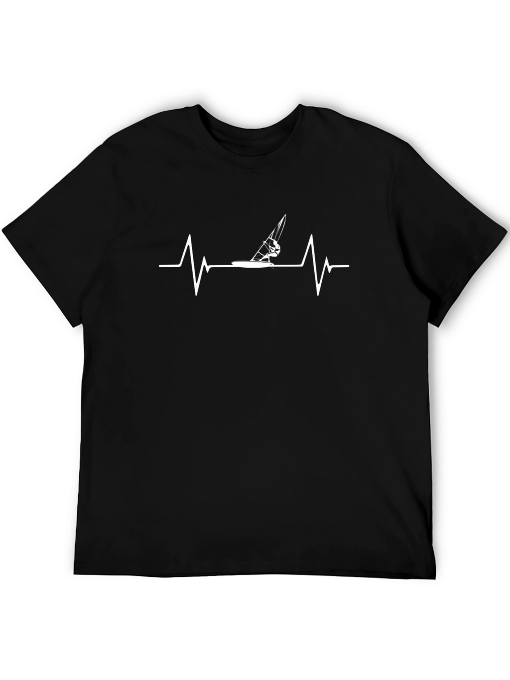 Heartbeat Windsurfing T-Shirt - Black