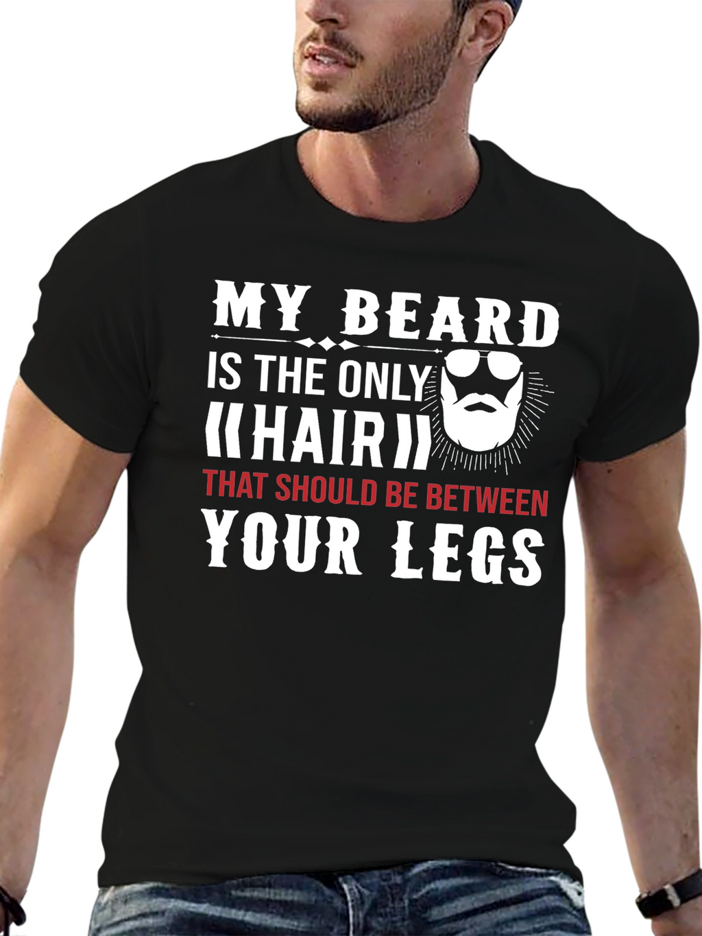 Funny Beard Graphic Tee