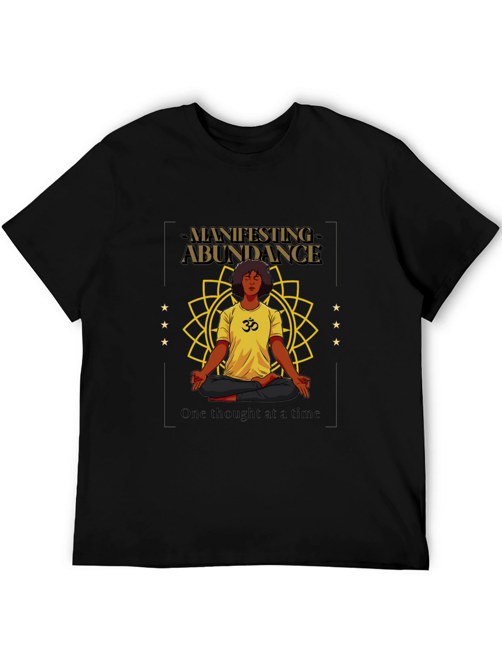Manifesting Abundance Graphic T-Shirt - Black