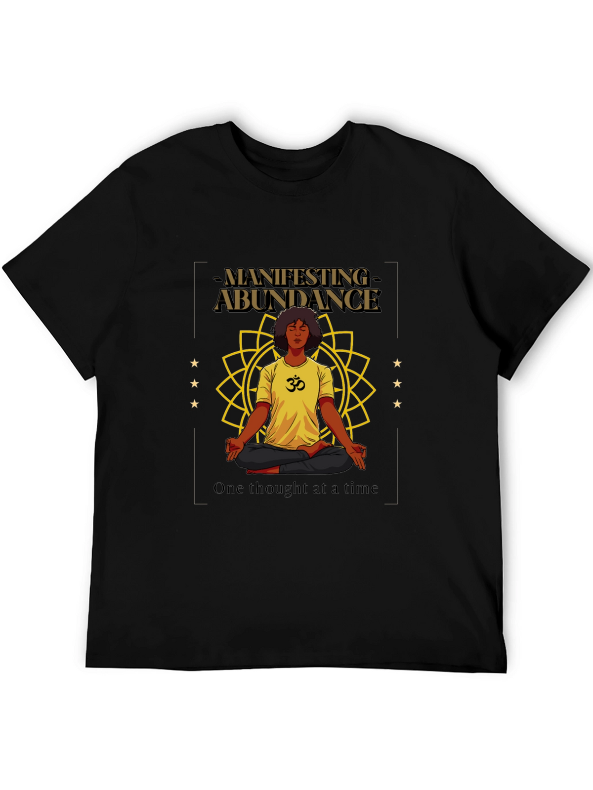 Manifesting Abundance Graphic T-Shirt - Black