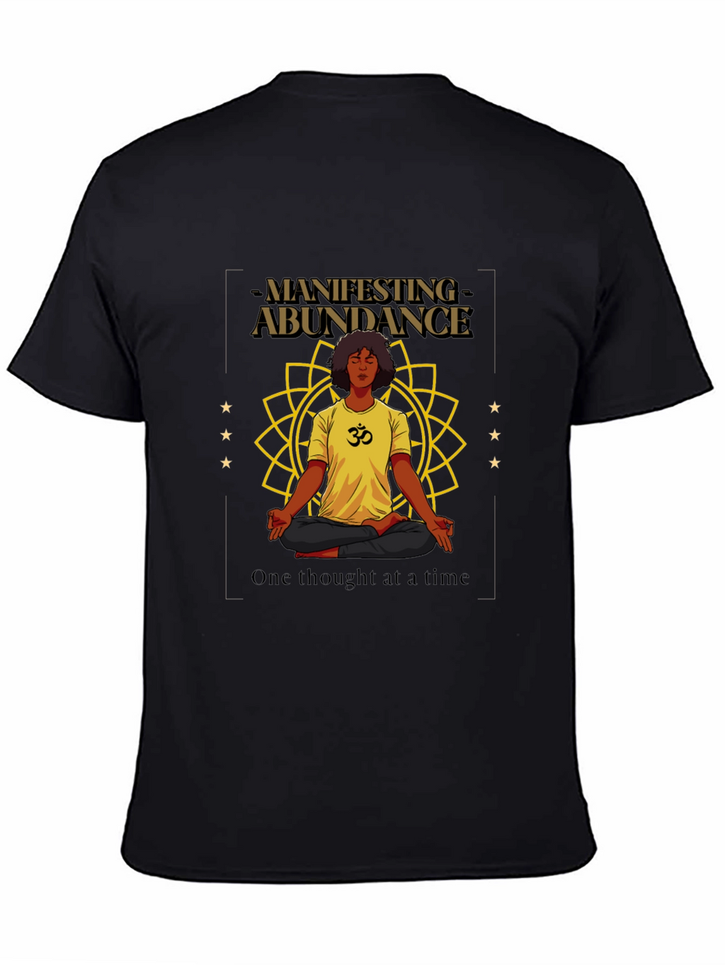 Manifesting Abundance Graphic T-Shirt - Black