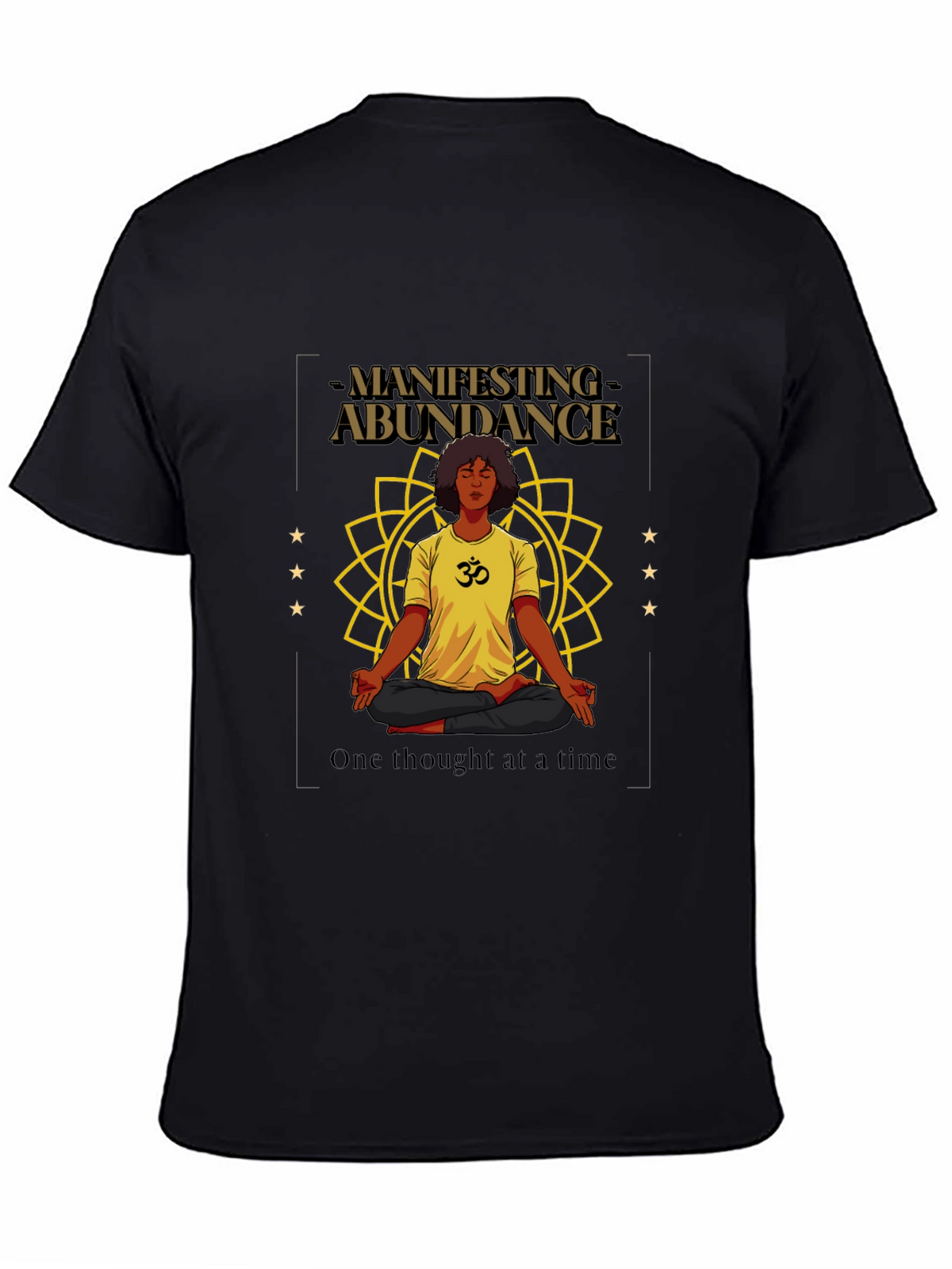 Manifesting Abundance Graphic T-Shirt - Black
