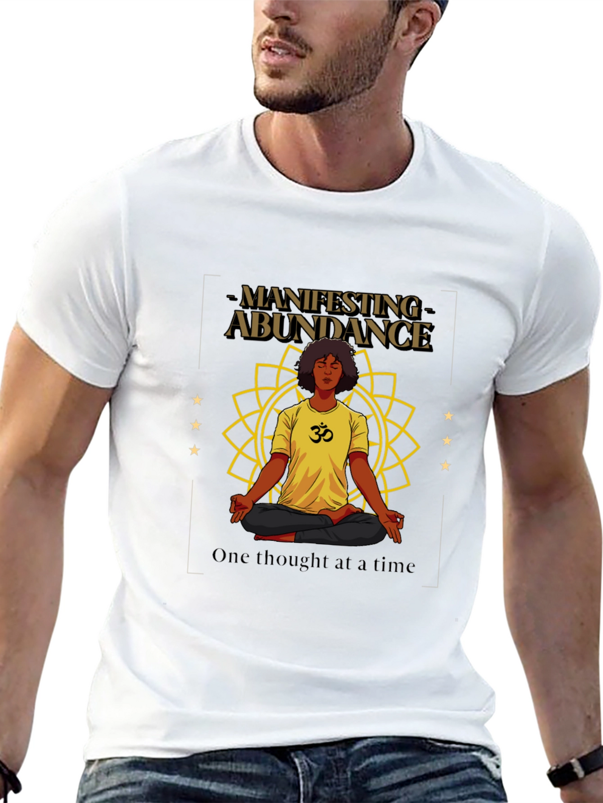 Manifesting Abundance Graphic T-Shirt - Black