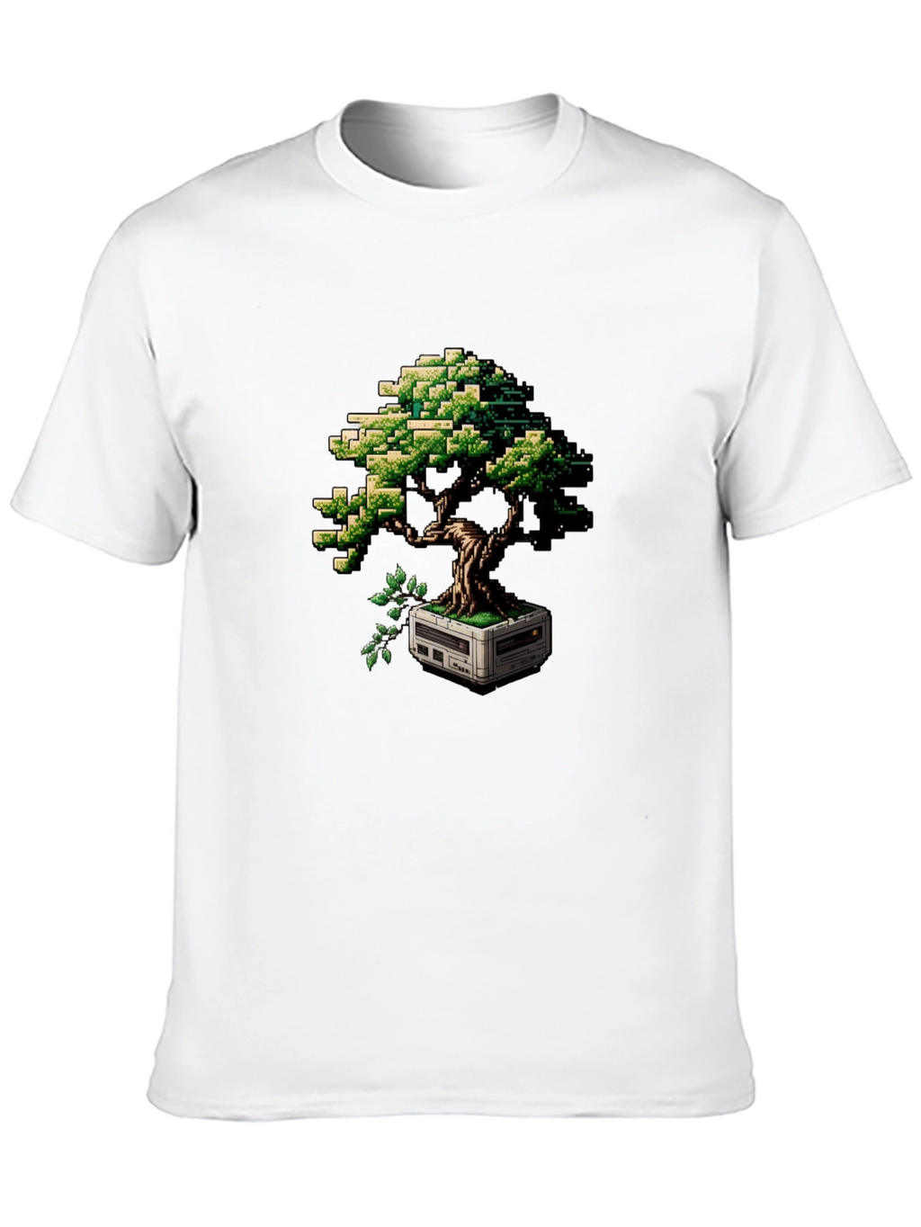Pixel Bonsai T-Shirt - Retro Gaming Style