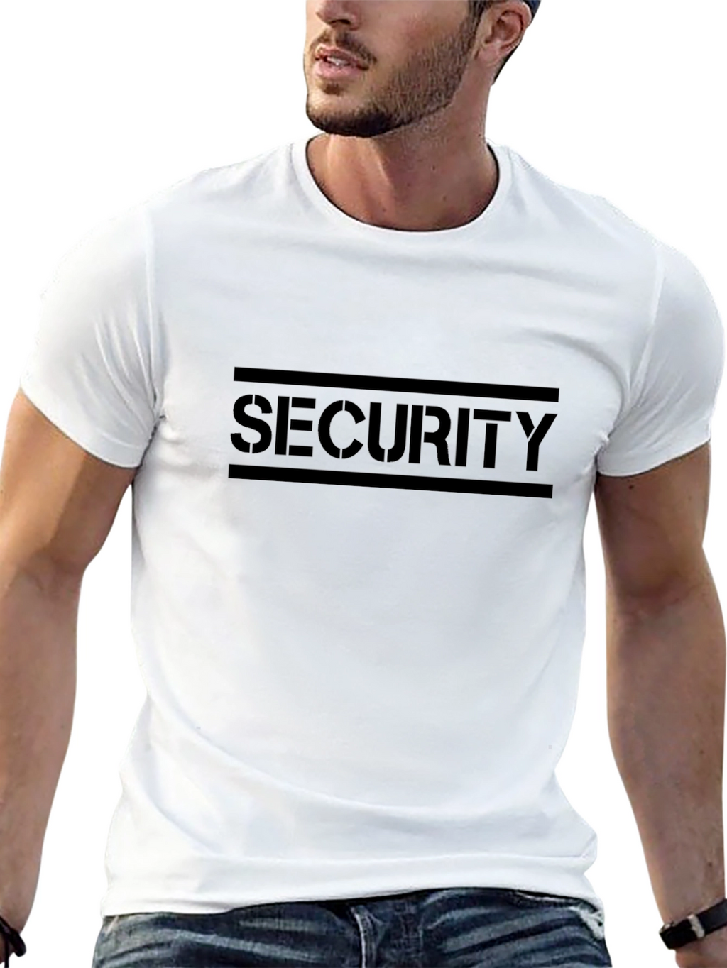 Black Security Crew Neck T-Shirt