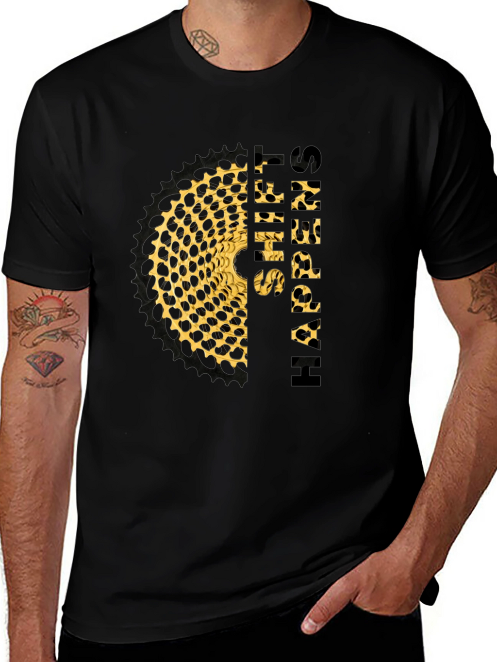 Hyper Shift T-Shirt - Leopard Sprocket Design