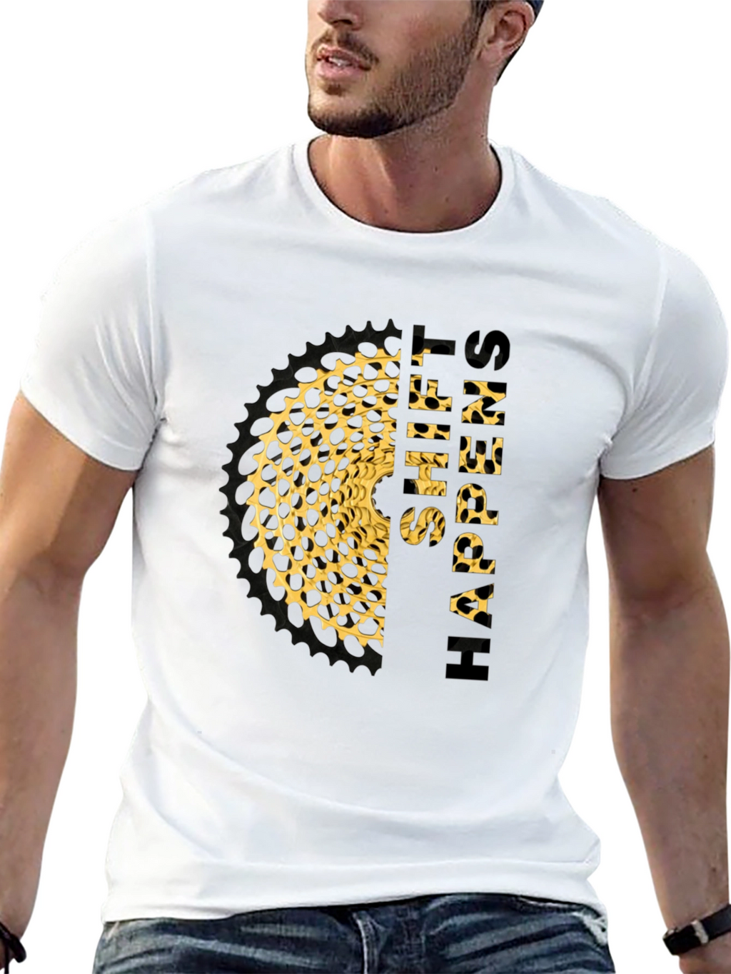 Hyper Shift T-Shirt - Leopard Sprocket Design