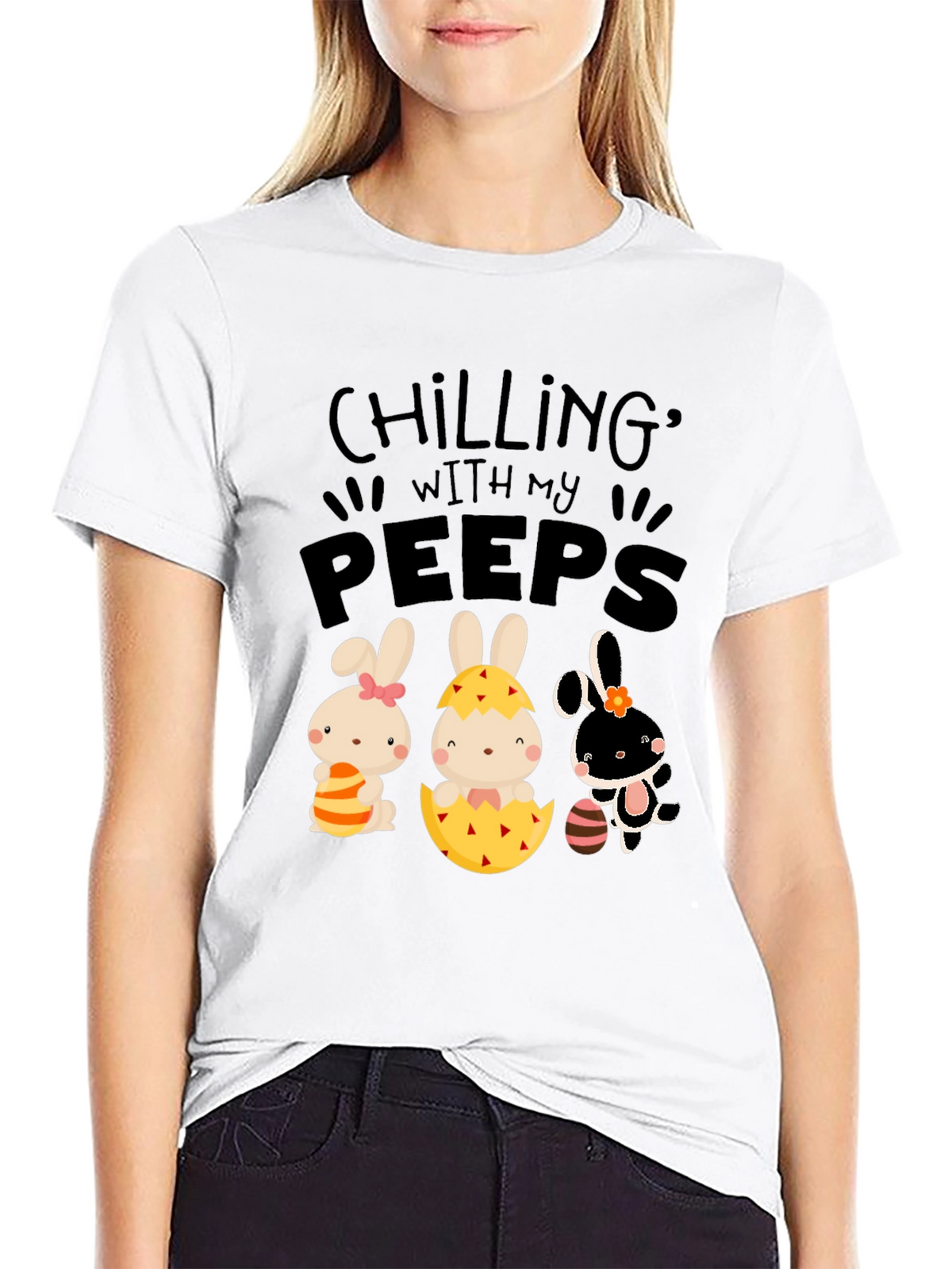 Chilling With My Peeps Easter T-Shirt