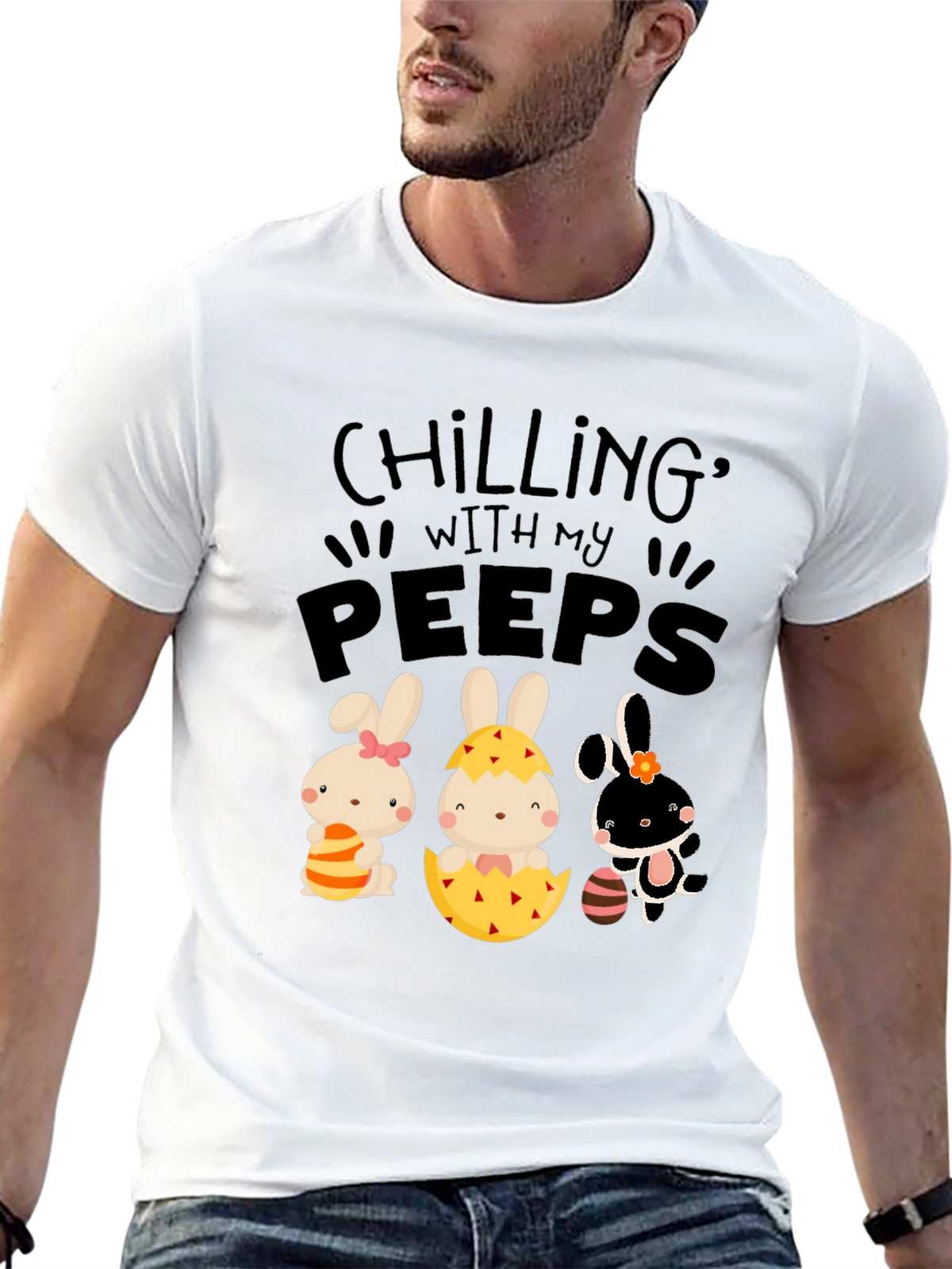 Chilling With My Peeps Easter T-Shirt