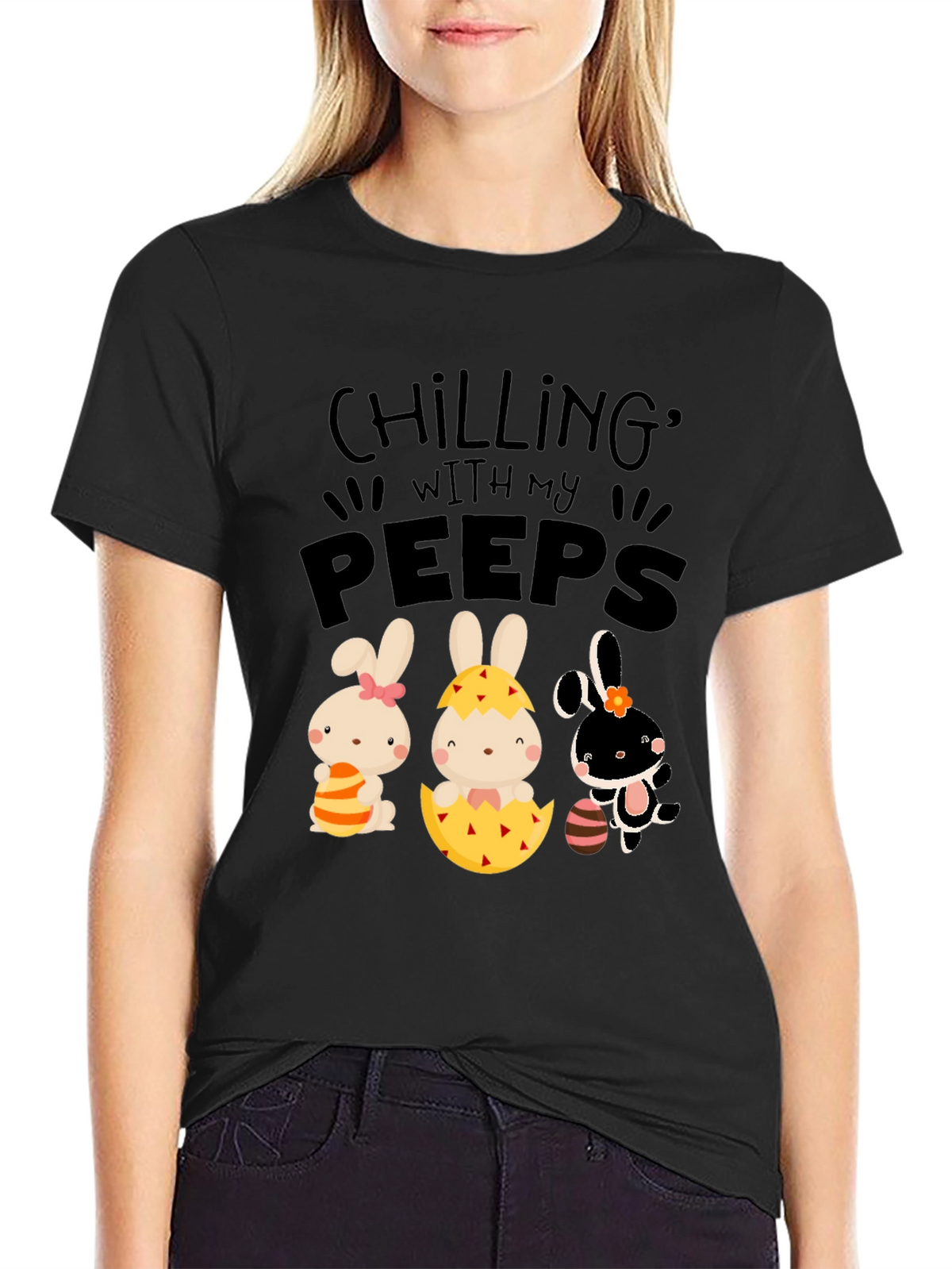 Chilling With My Peeps Easter T-Shirt