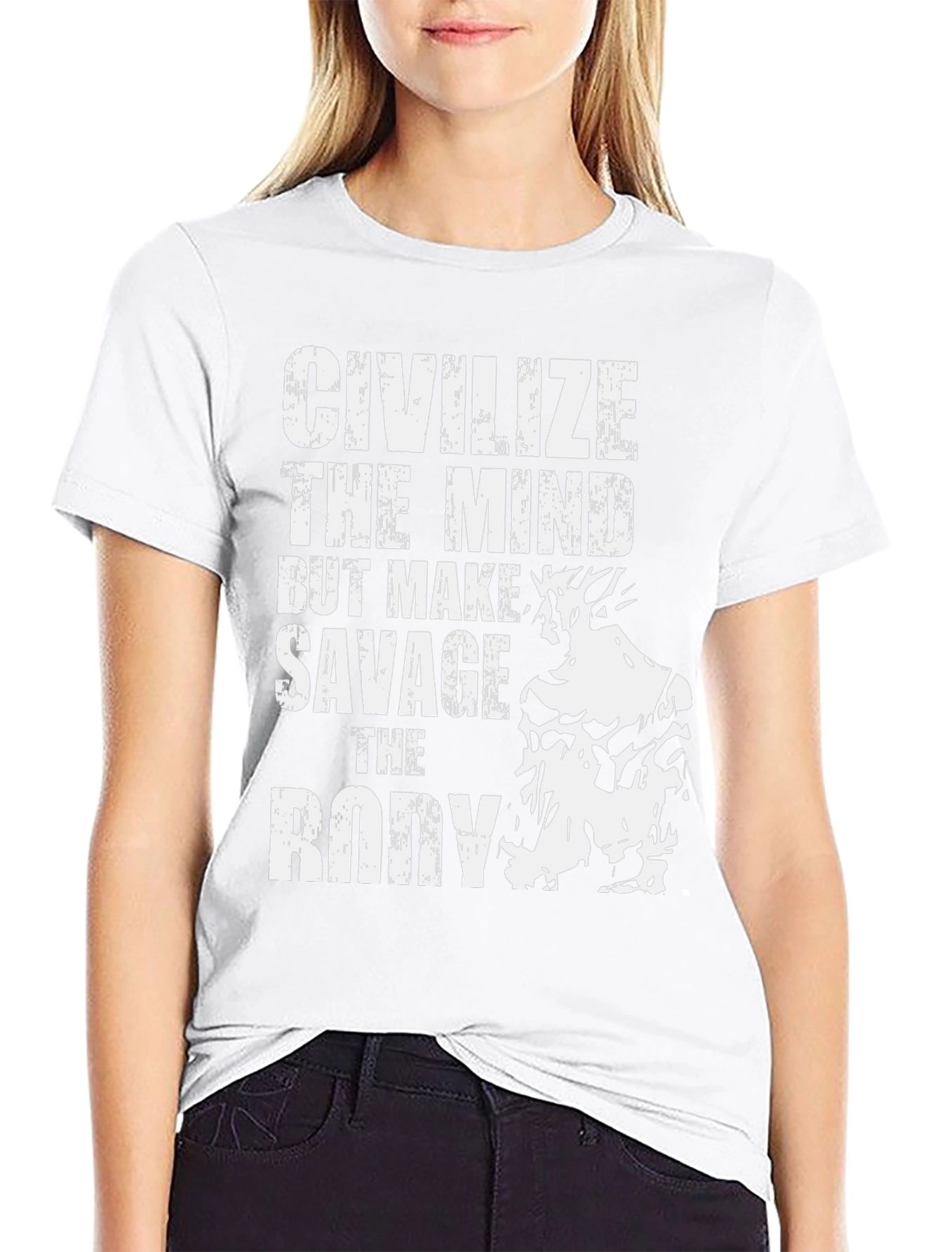Civilize the Mind Savage the Body T-Shirt