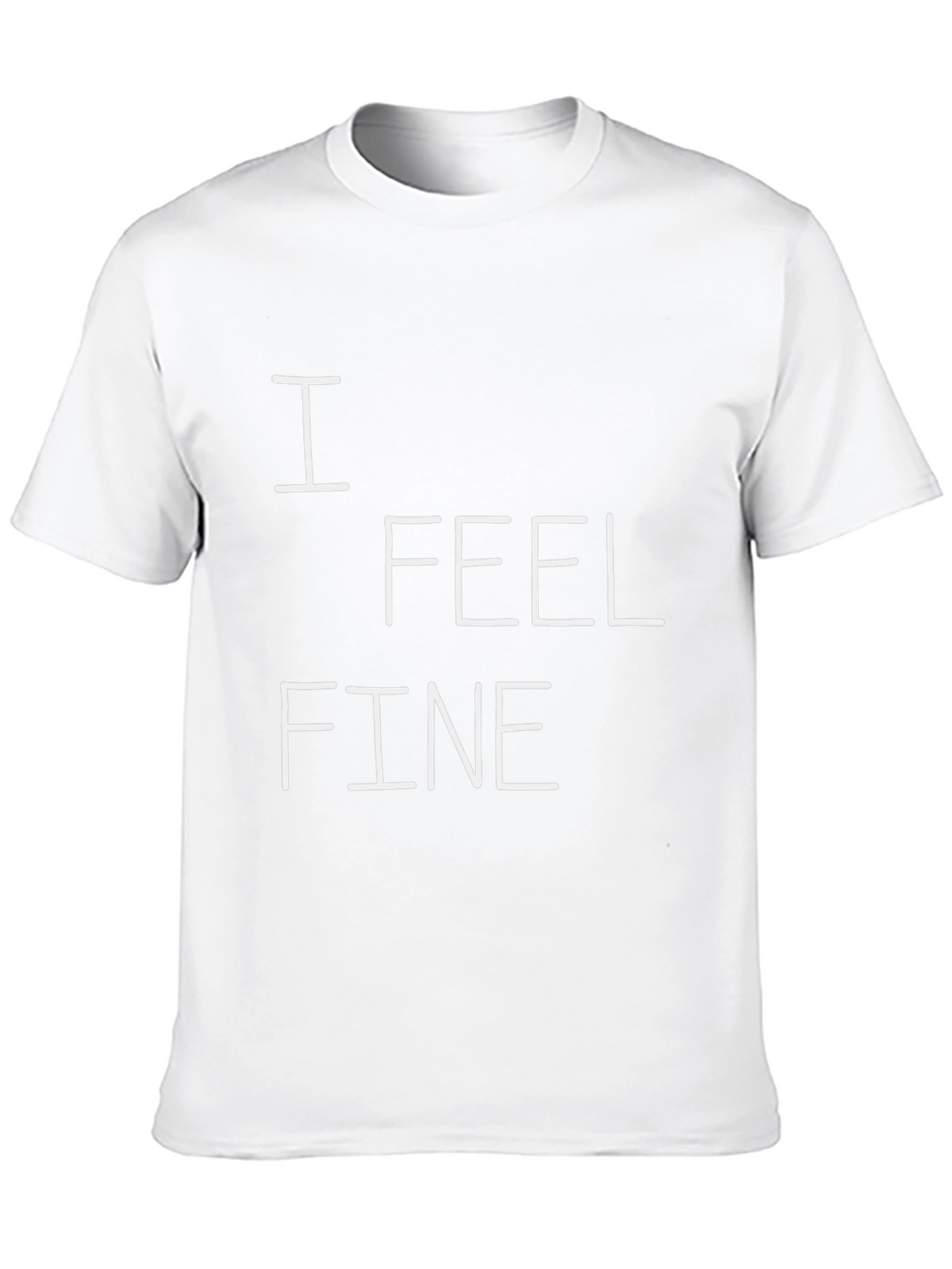 I Feel Fine Graphic Tee - Black Cotton T-Shirt