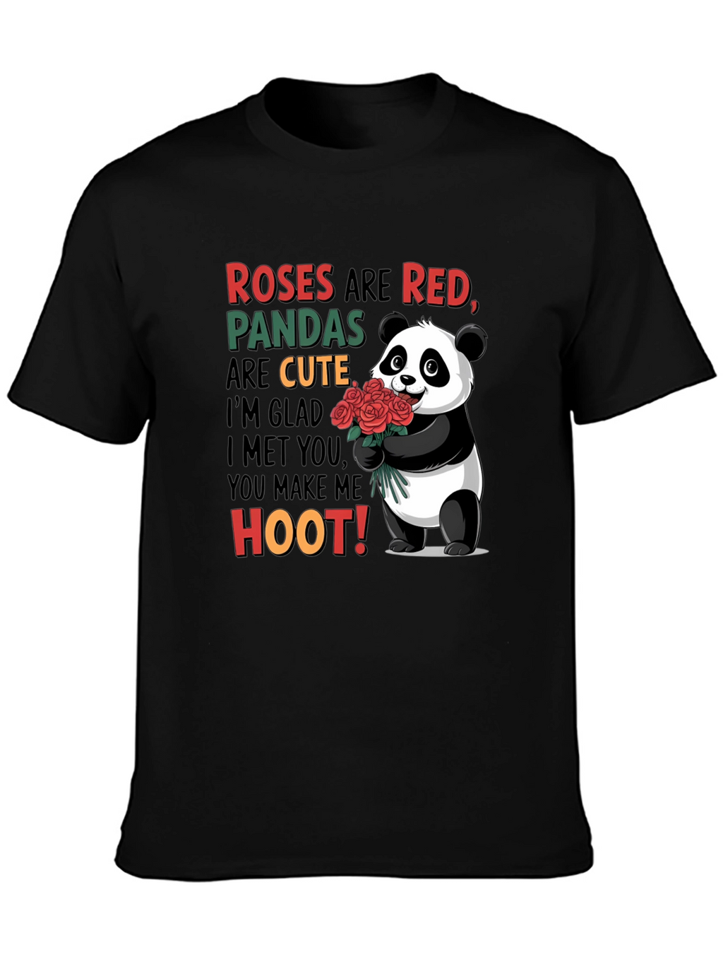 Roses Are Red Panda T-Shirt
