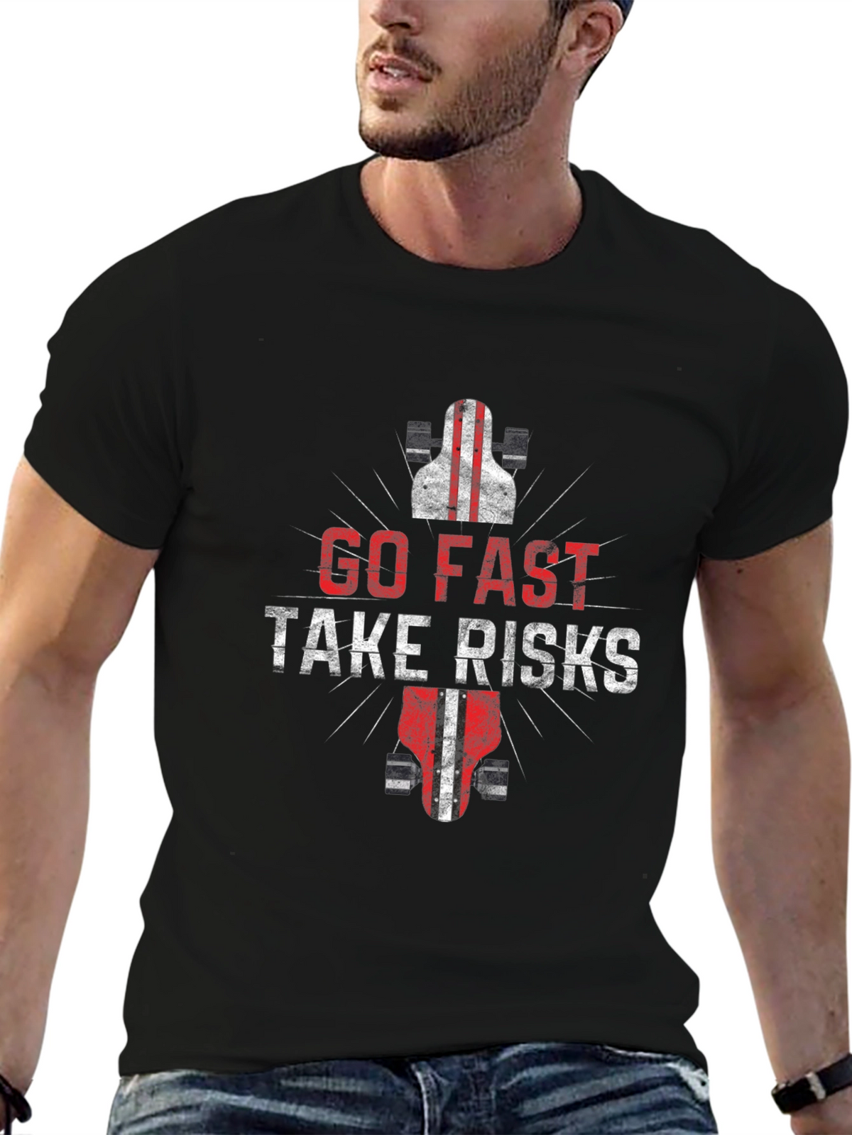 Go Fast Take Risks Graphic Tee