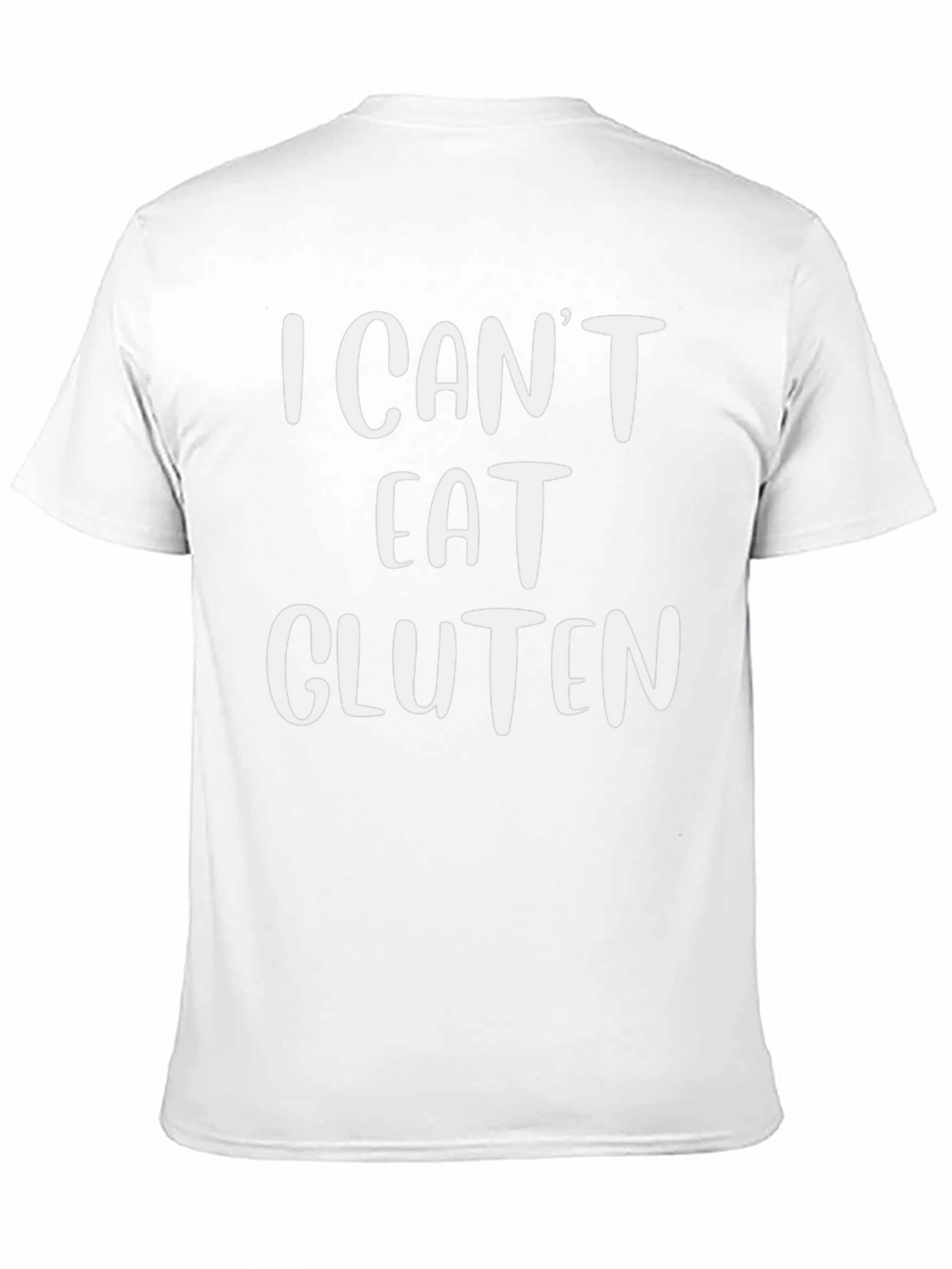 I Cant Eat Gluten Graphic Tee - Black T-Shirt