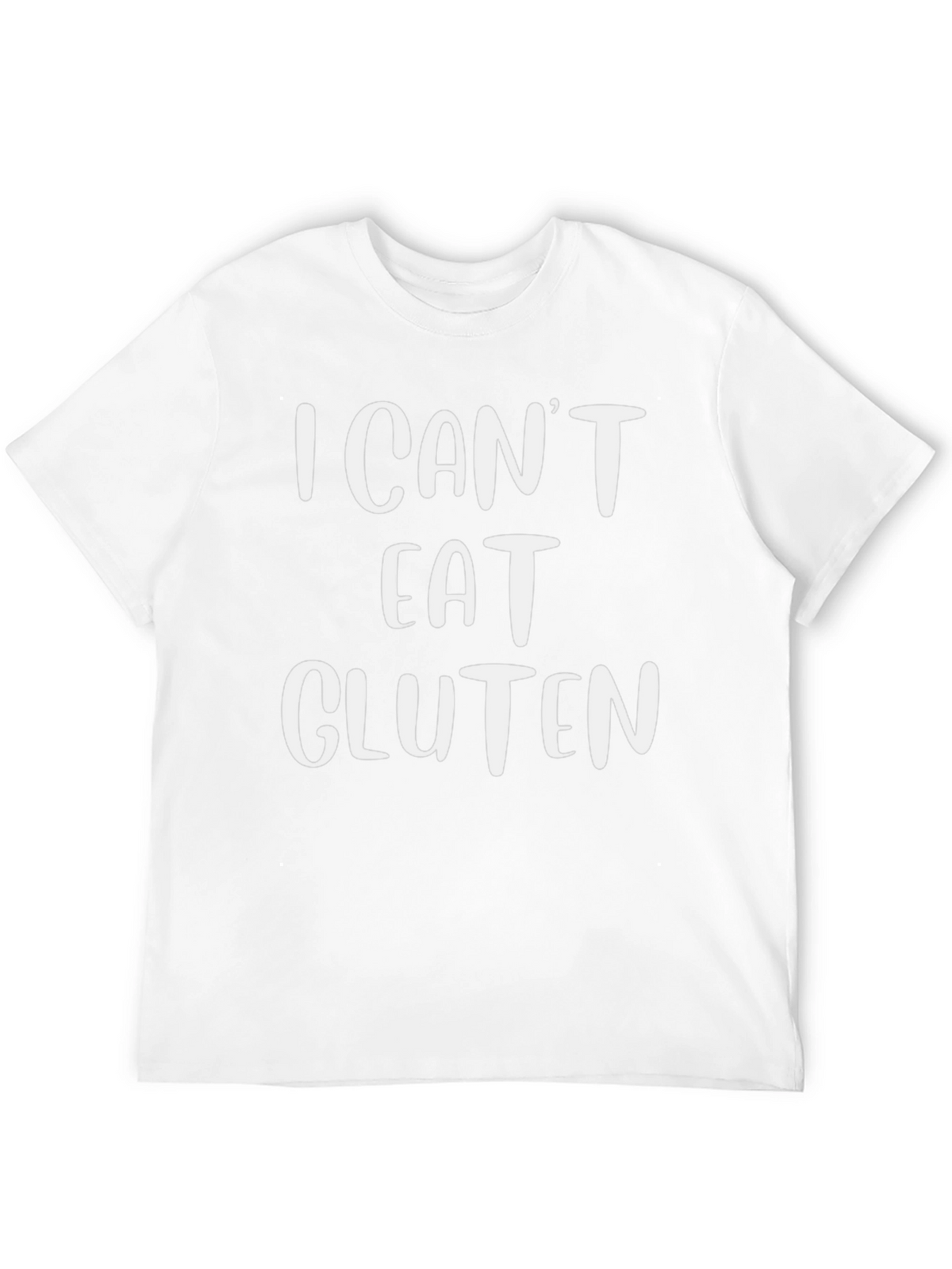 I Cant Eat Gluten Graphic Tee - Black T-Shirt