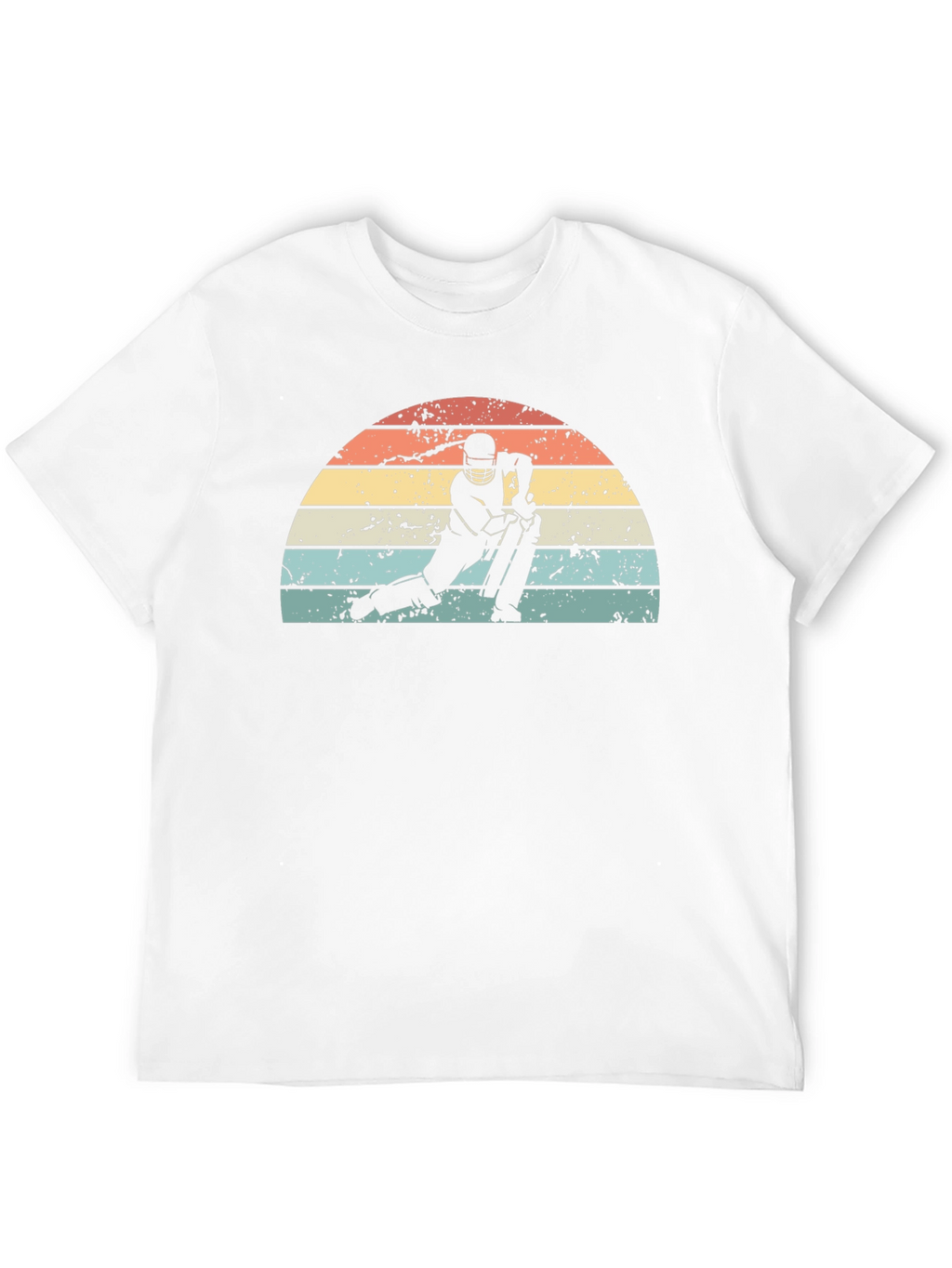 Retro Cricket Player Graphic Tee