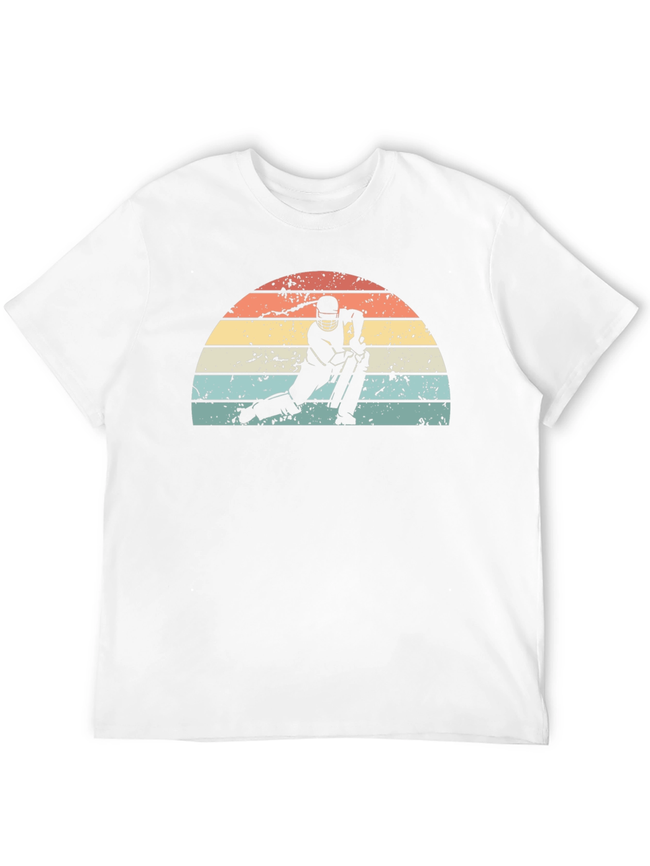 Retro Cricket Player Graphic Tee
